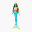 Barbie Mermaid Doll with Two-Tone Blue and Yellow Fantasy Hair and Accessory, Toy with Shell Bodice-toys-dollsandplaysets-dolls-image-5