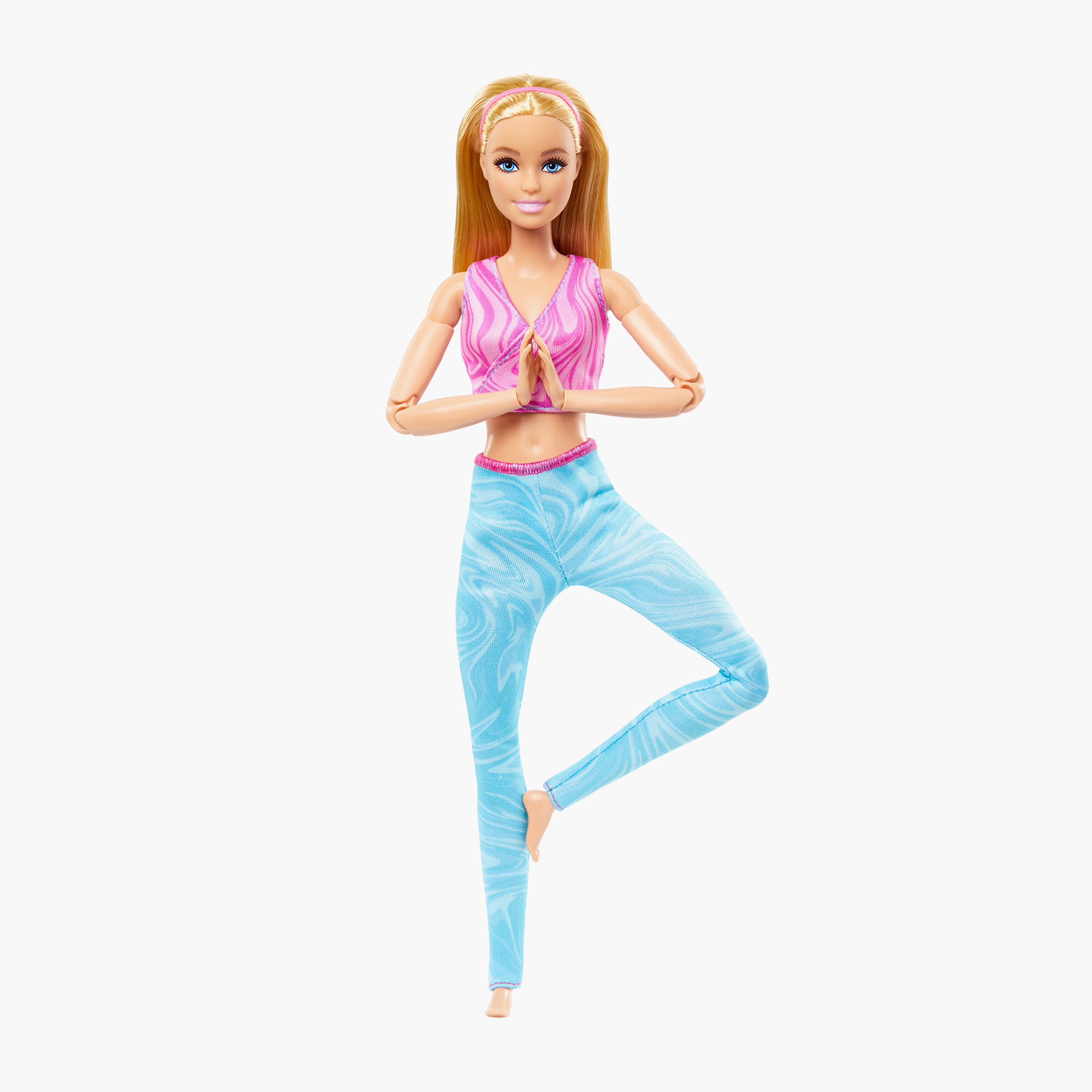 Barbie Made to Move Doll with Blonde Hair, Removable Sports Top & Yoga Pants, 22 Bendable “Joints”-toys-dollsandplaysets-dolls-image-1