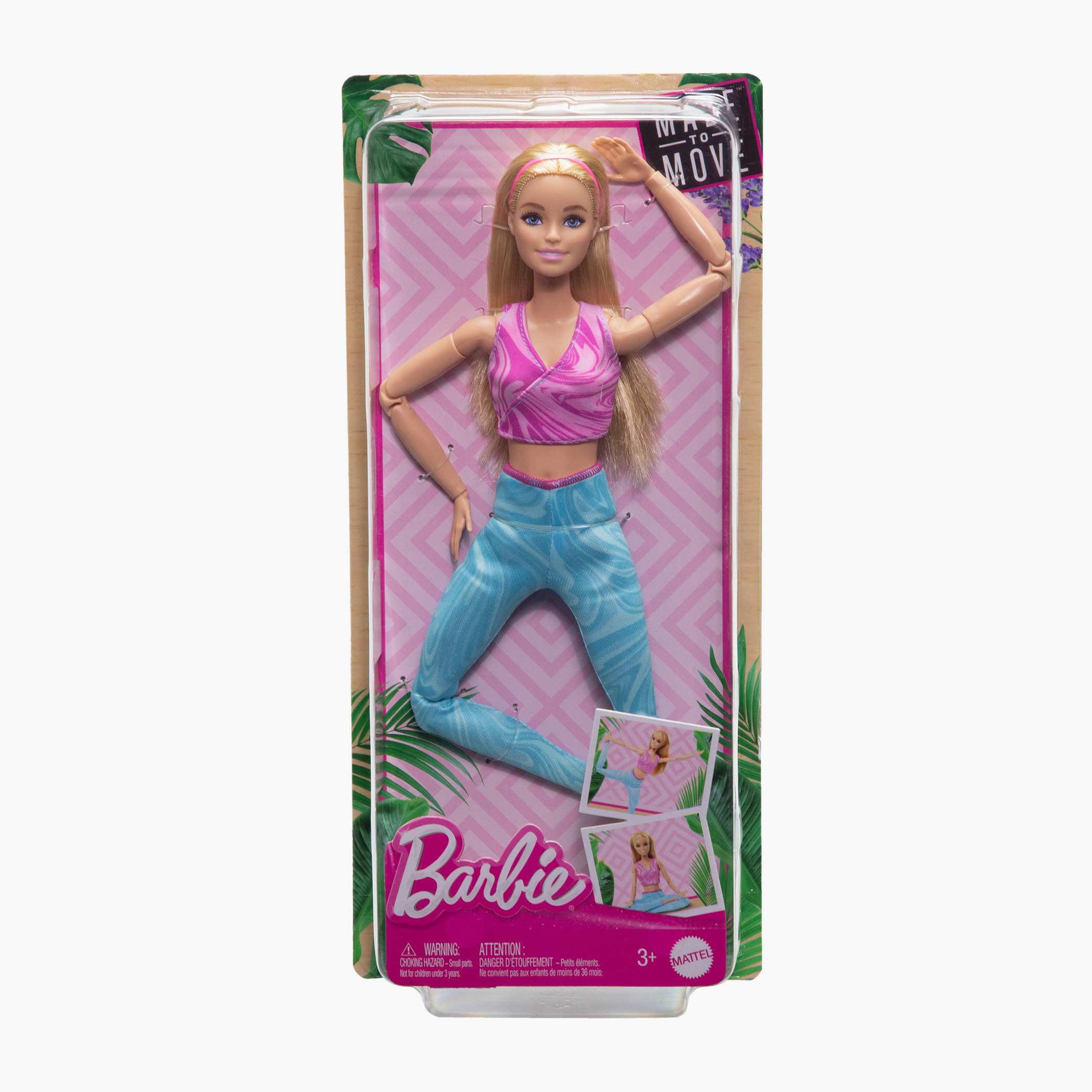 Barbie Made to Move Doll with Blonde Hair, Removable Sports Top & Yoga Pants, 22 Bendable “Joints”-toys-dollsandplaysets-dolls-image-7