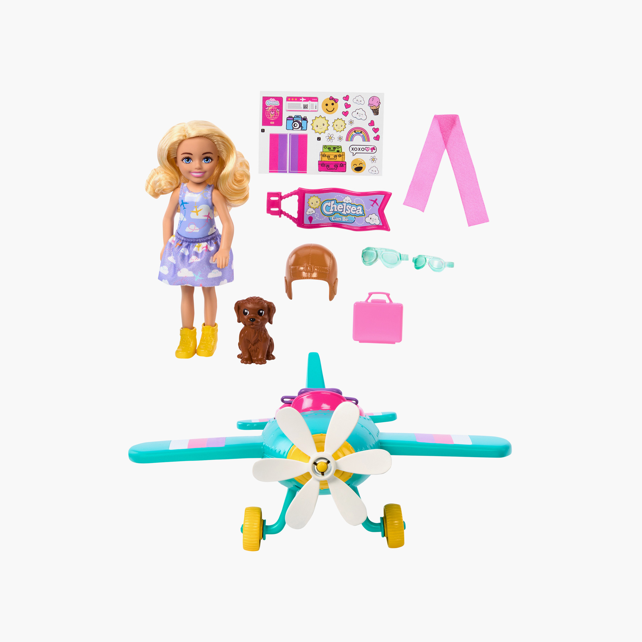 Barbie Chelsea Can Be…Plane Playset, 2-Seater Aircraft with Spinning Daisy Propellor & 7 Accessories-toys-dollsandplaysets-dollplaysets-image-4