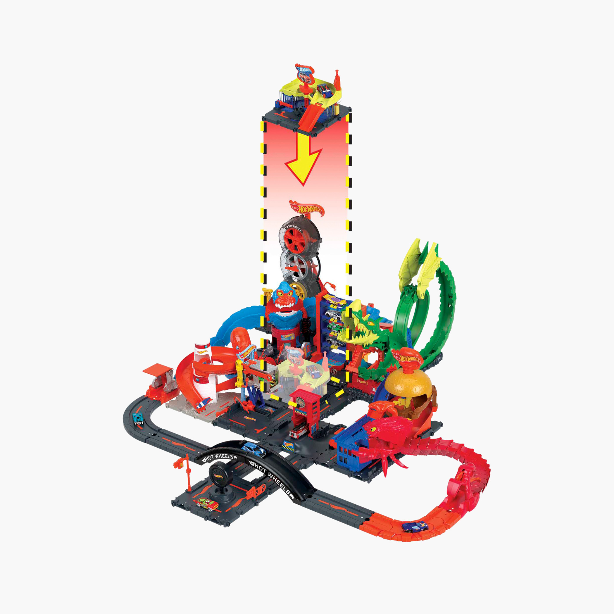 Buy Hot Wheels City Downtown Car Wash Speed Clean Playset for Babies Online in Qatar Centrepoint