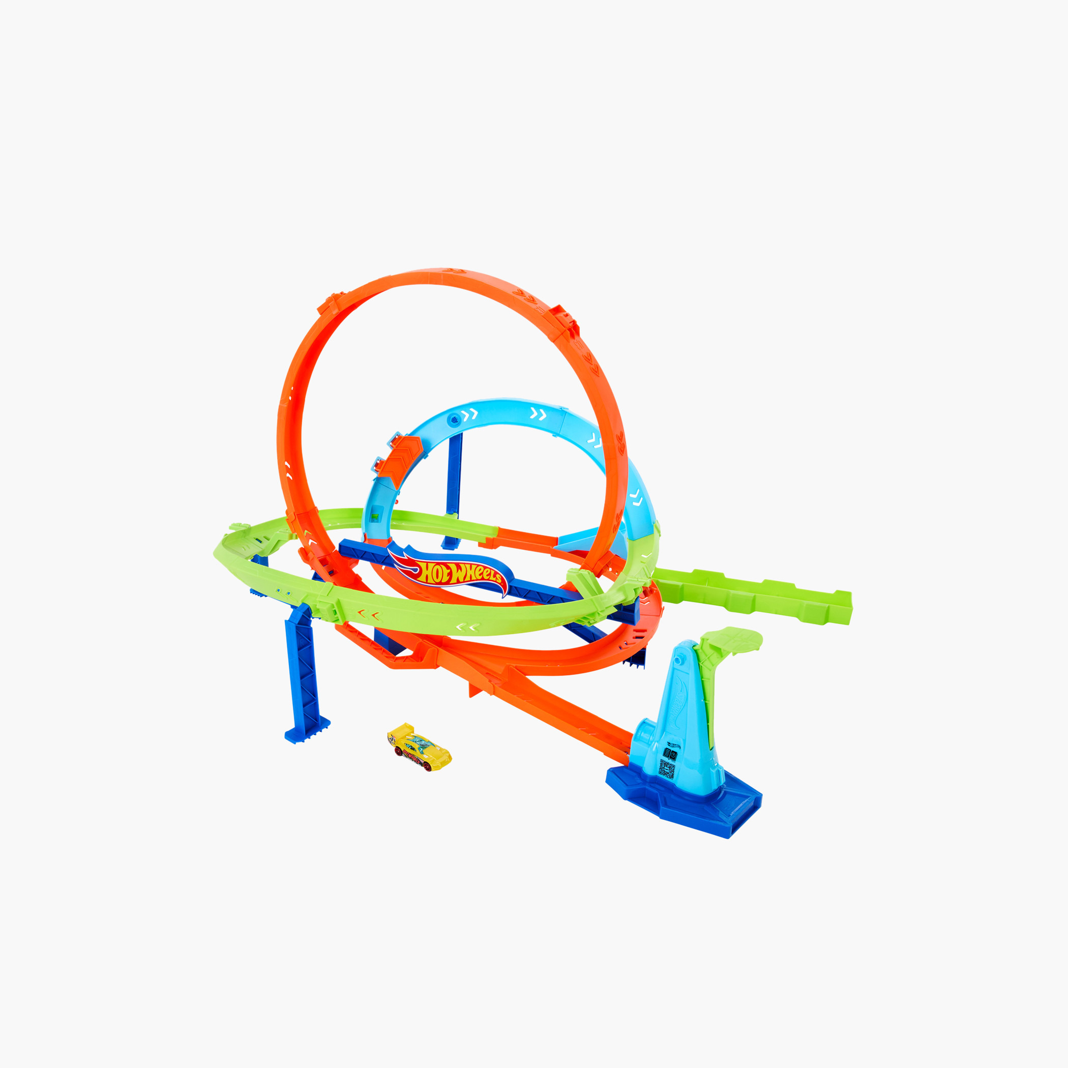 Hot Wheels Toy Car Track Set, 1:64 Scale, Action Loop Cyclone Challenge Track, 2 Ways to Play-toys-playvehicles-vehicleplaysets-image-1