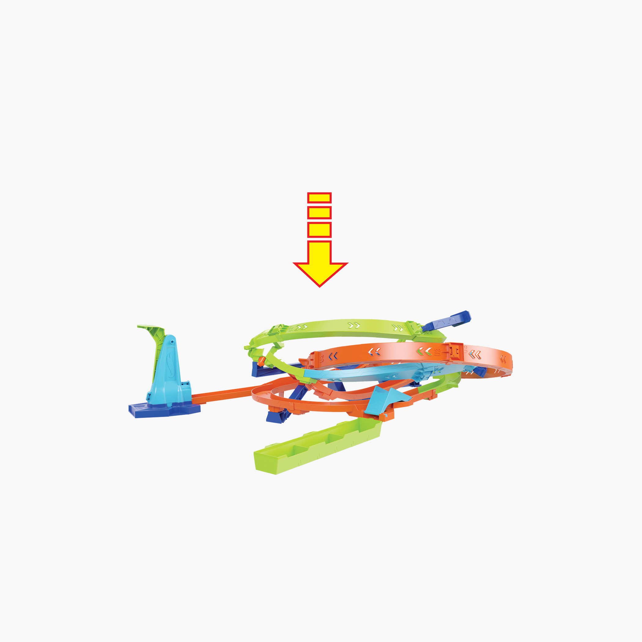 Hot Wheels Toy Car Track Set, 1:64 Scale, Action Loop Cyclone Challenge Track, 2 Ways to Play-toys-playvehicles-vehicleplaysets-image-3