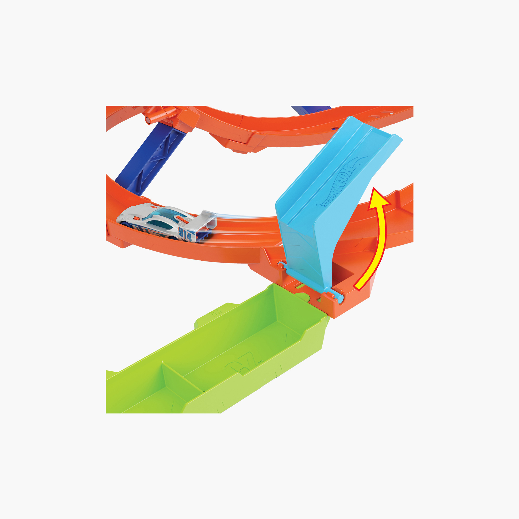 Hot Wheels Toy Car Track Set, 1:64 Scale, Action Loop Cyclone Challenge Track, 2 Ways to Play-toys-playvehicles-vehicleplaysets-image-5