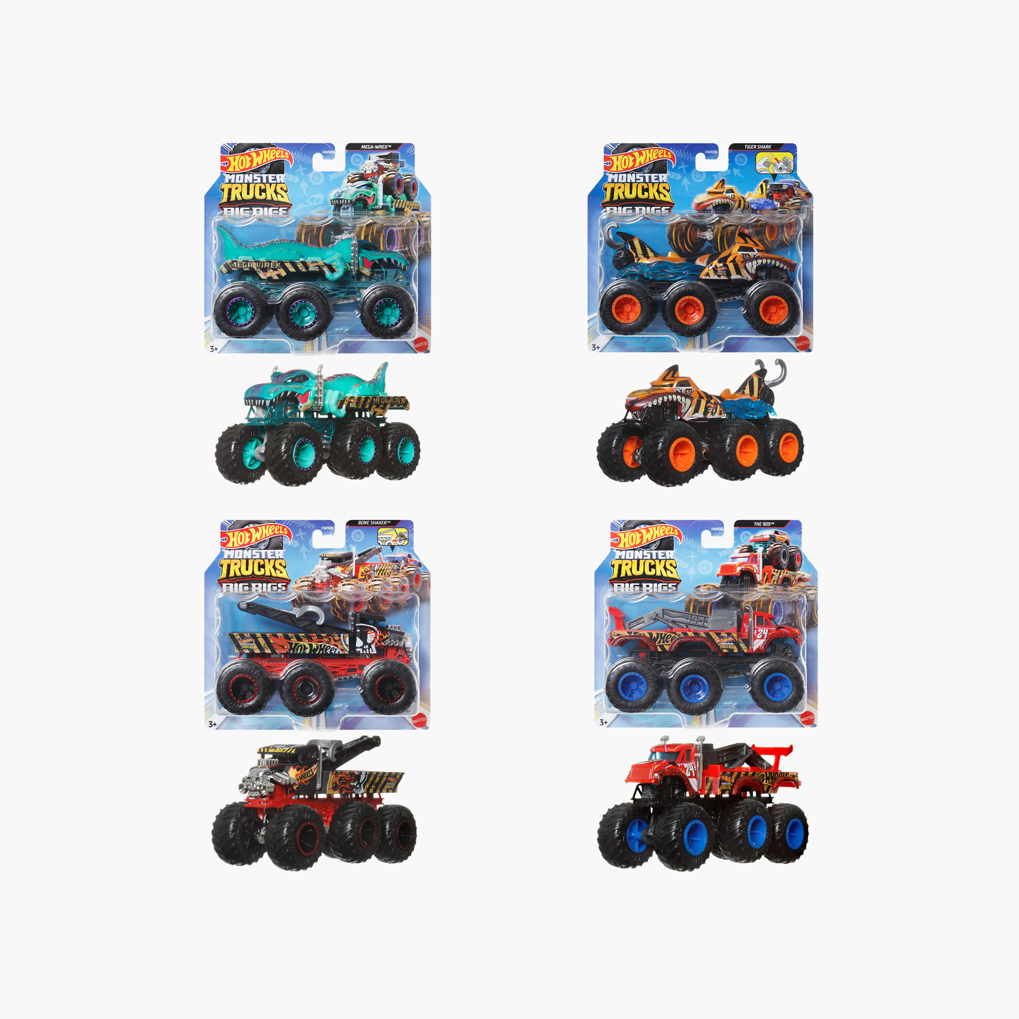 Hot Wheels Monster Trucks, 1:64 Scale Toy with 6 Wheels, Haul or Tow Other Vehicles(Styles May Vary)-toys-playvehicles-cars-image-1