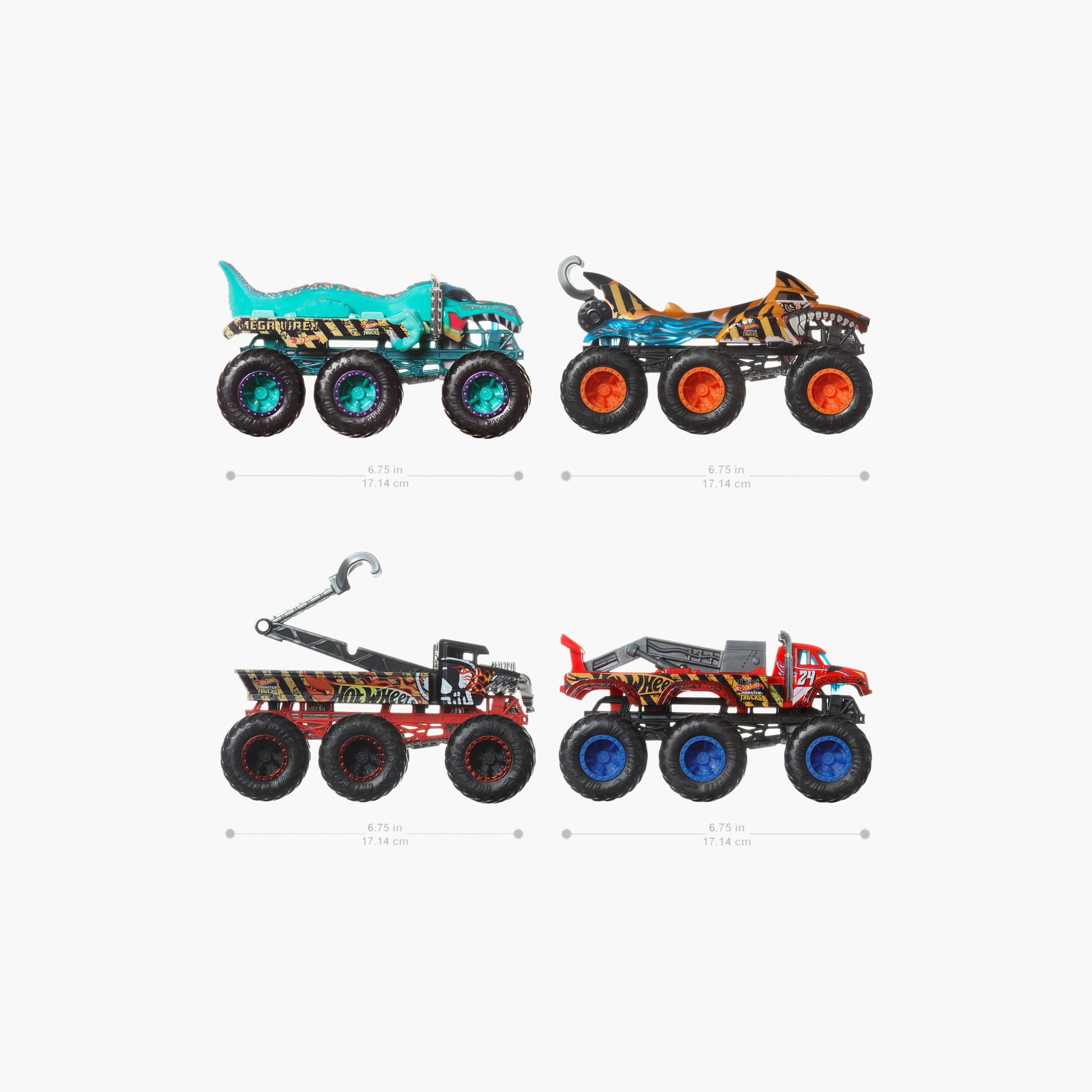 Hot Wheels Monster Trucks, 1:64 Scale Toy with 6 Wheels, Haul or Tow Other Vehicles(Styles May Vary)-toys-playvehicles-cars-image-5