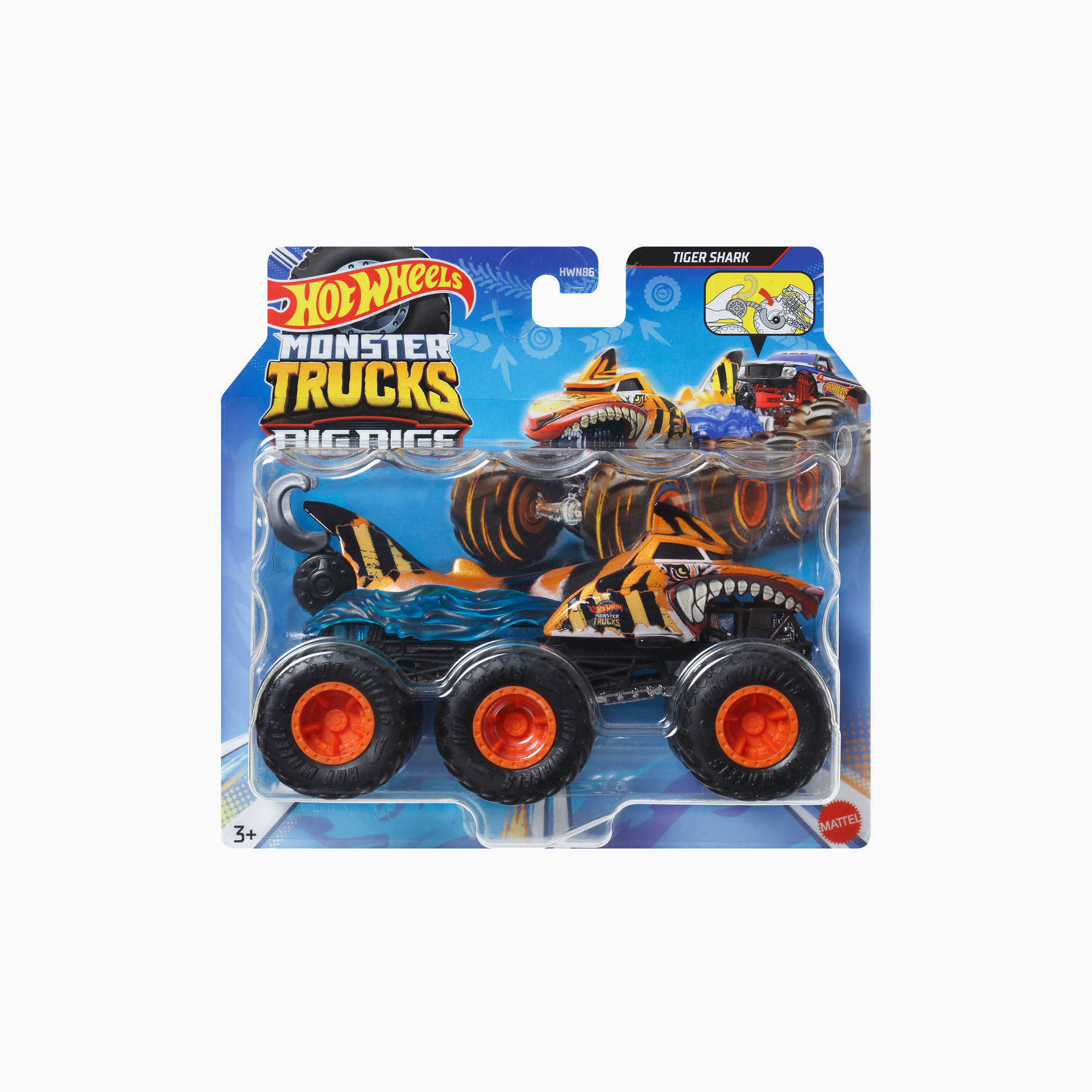 Hot Wheels Monster Trucks, 1:64 Scale Toy with 6 Wheels, Haul or Tow Other Vehicles(Styles May Vary)-toys-playvehicles-cars-image-6