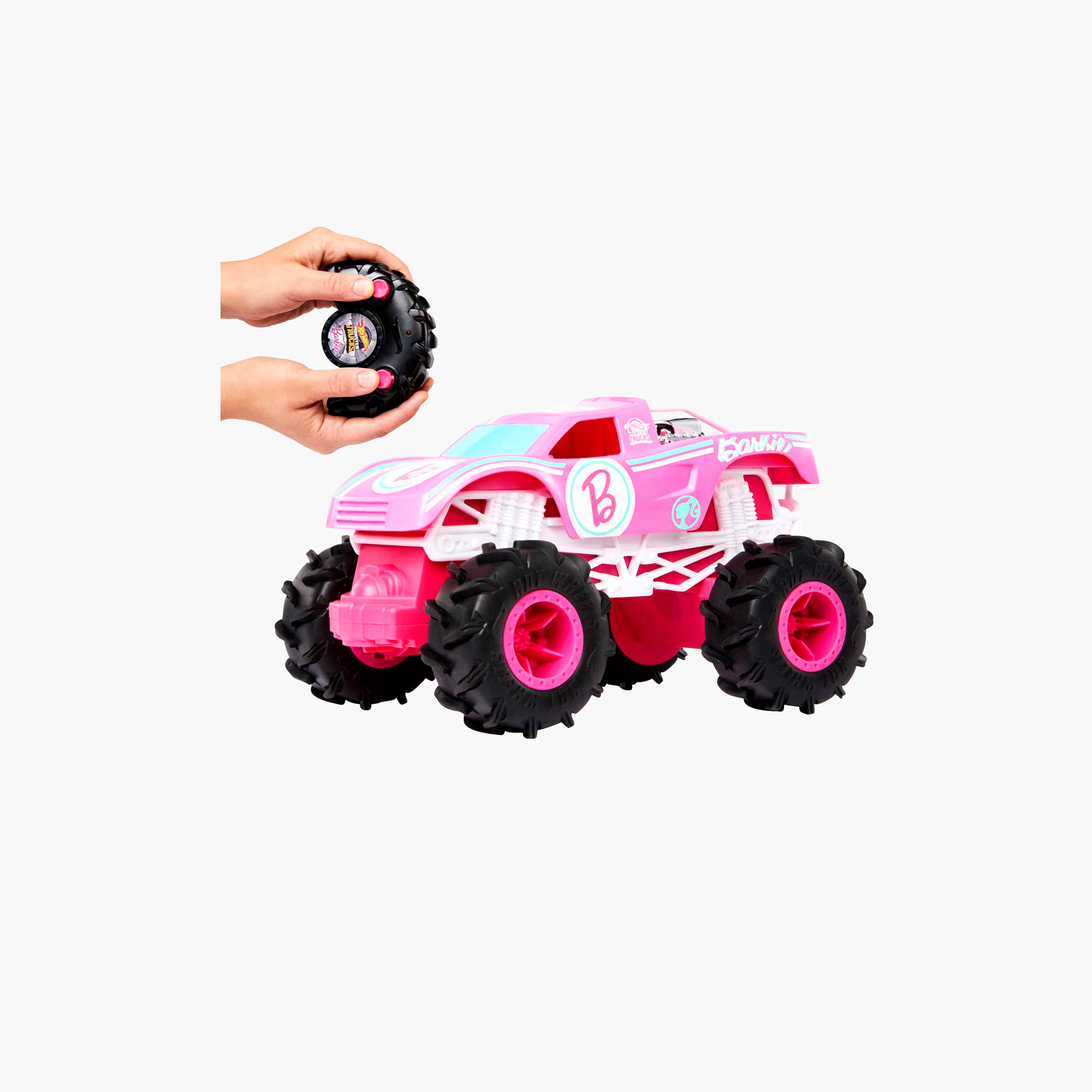 Hot Wheels Barbie Monster Truck Remote Control Toy Car-toys-remotecontrolledvehicles-rccars-image-4
