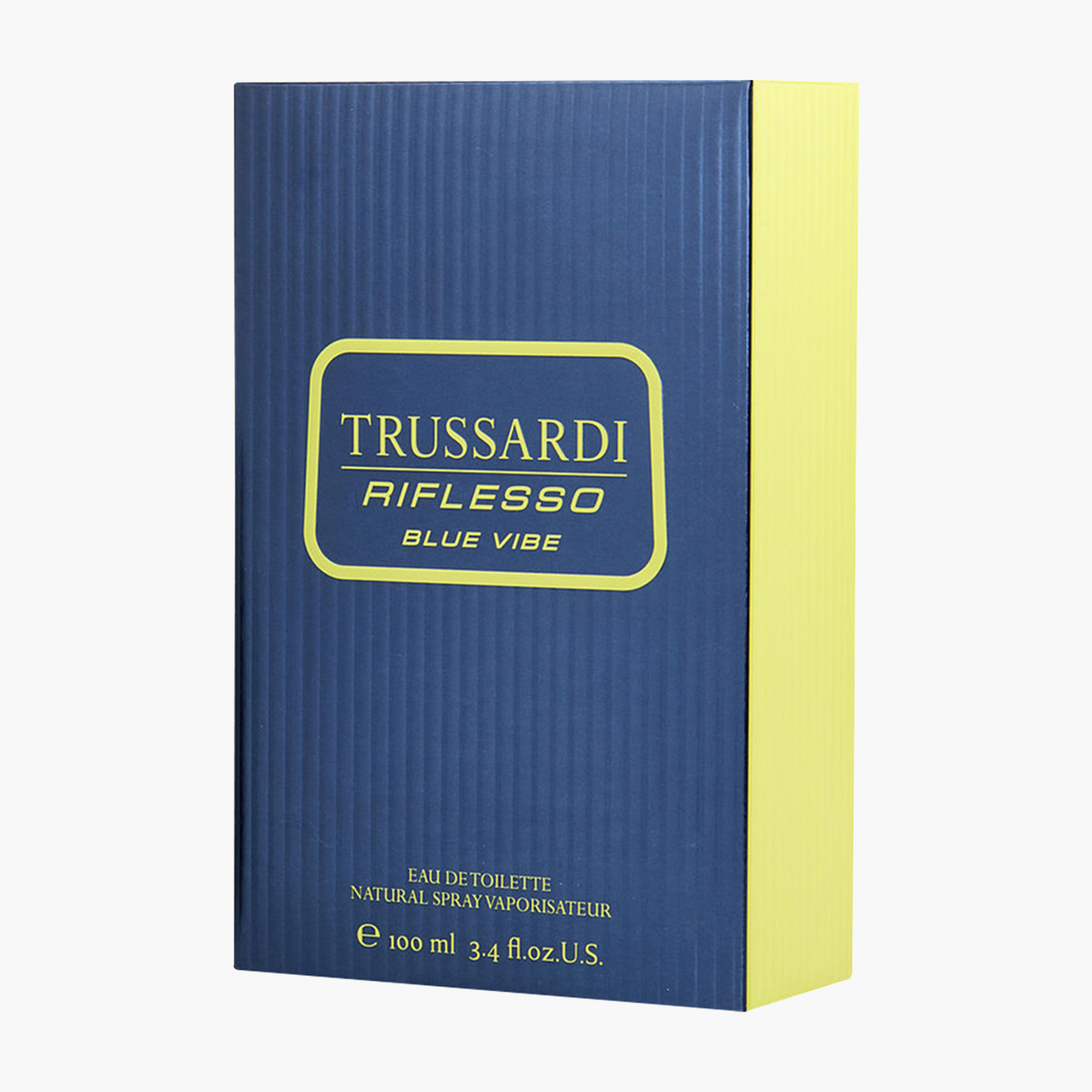 TRUSSARDI Riflesso Blue Vibe Eau de Toilette for Men - 100 ml-beautyandpersonalcare-fragrance-men-image-3