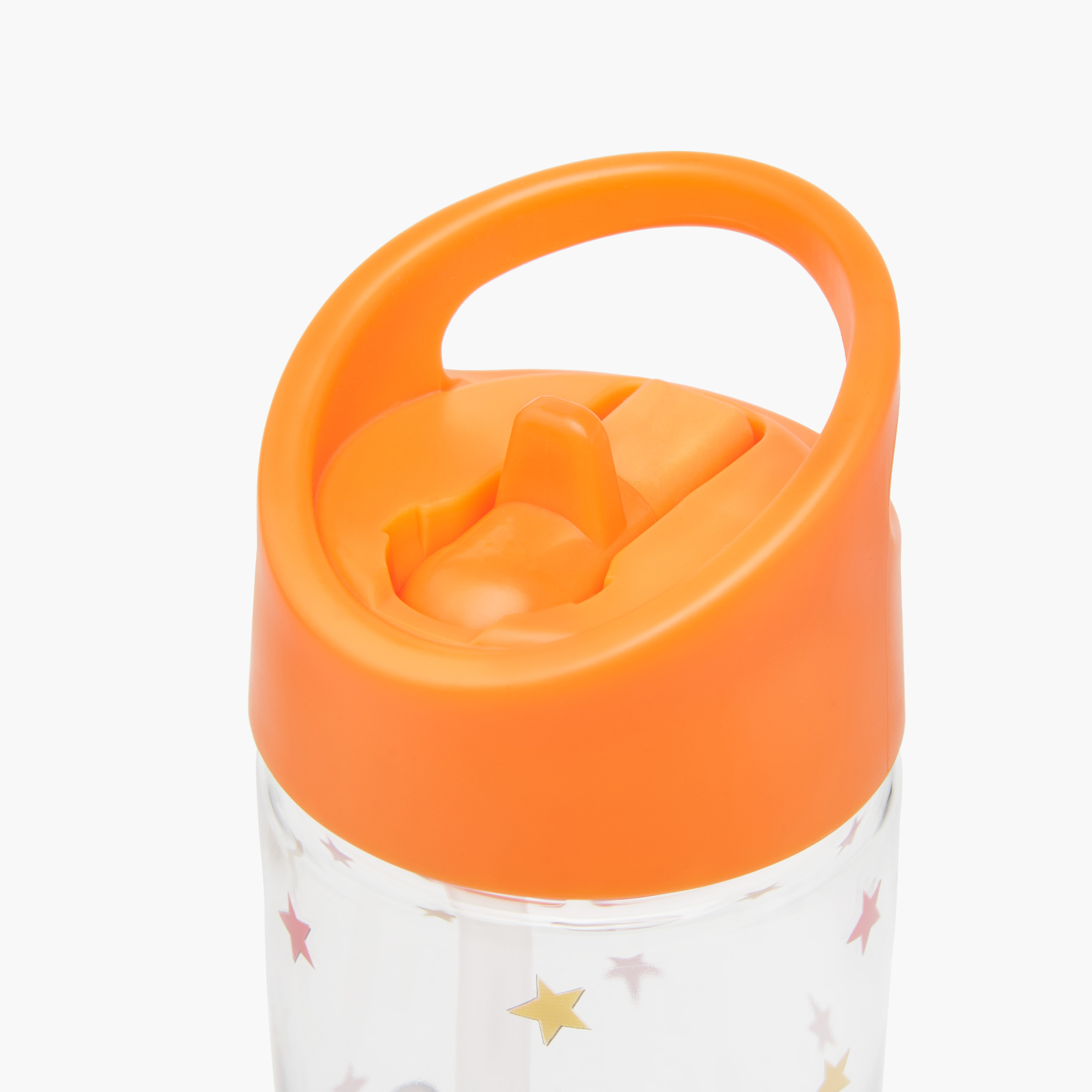 GLOO Football Print Water Bottle with Straw and Handle - 420 ml-school-waterbottles-image-3