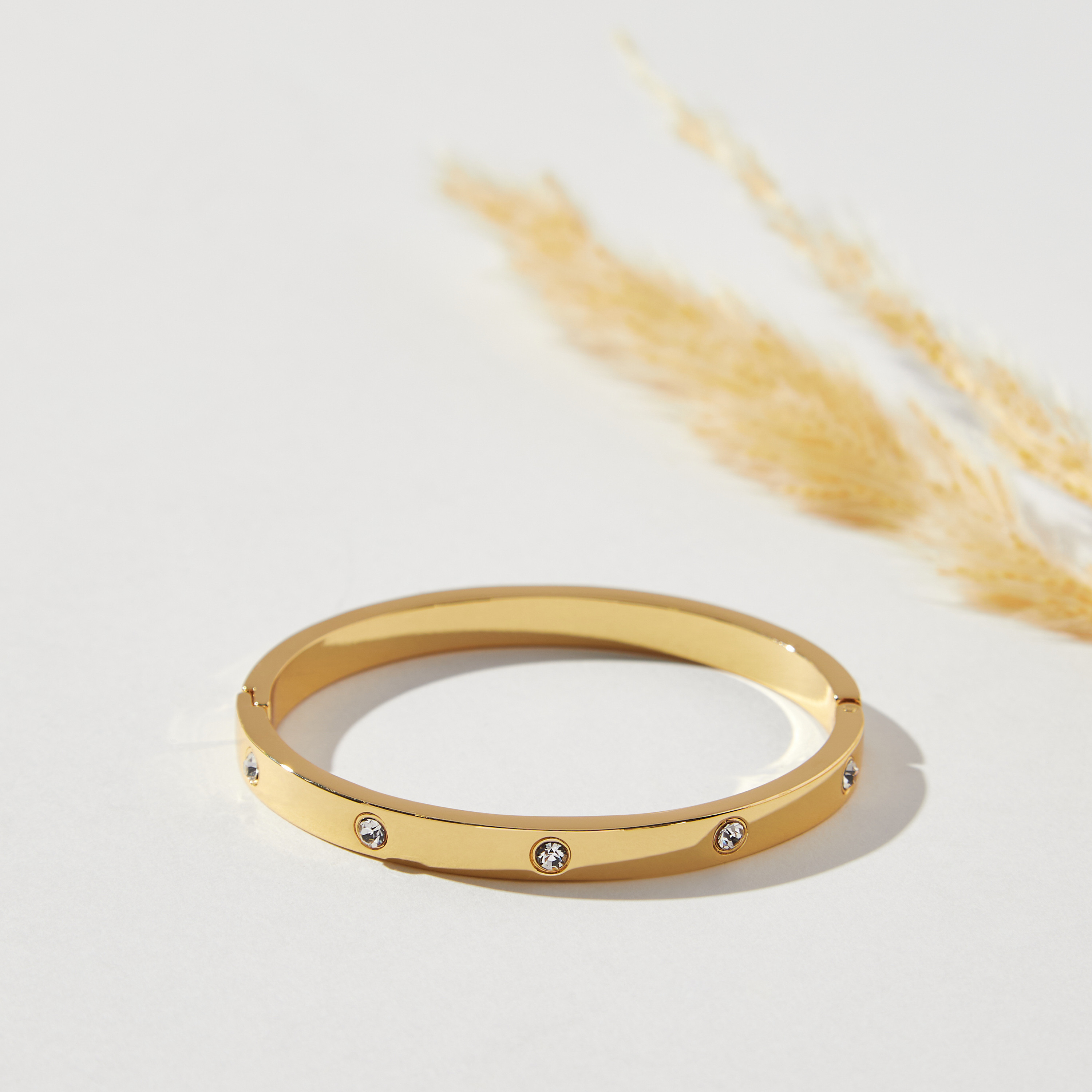 Buy Stone Embellished Cuff Bangle Online | Centrepoint Kuwait