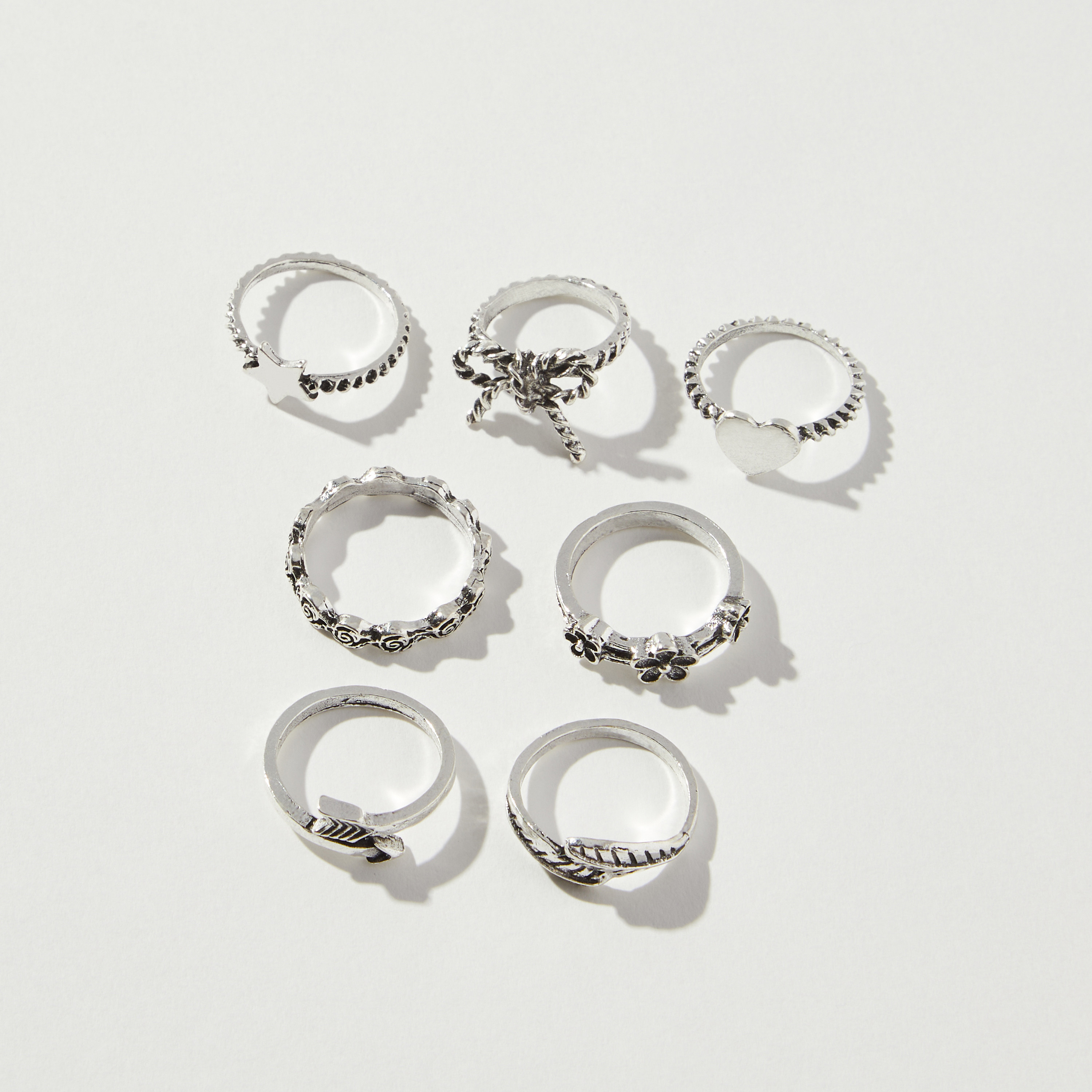 Butterfly Detail Ring - Set of 9-women-watchesandjewellery-jewellery-rings-image-2