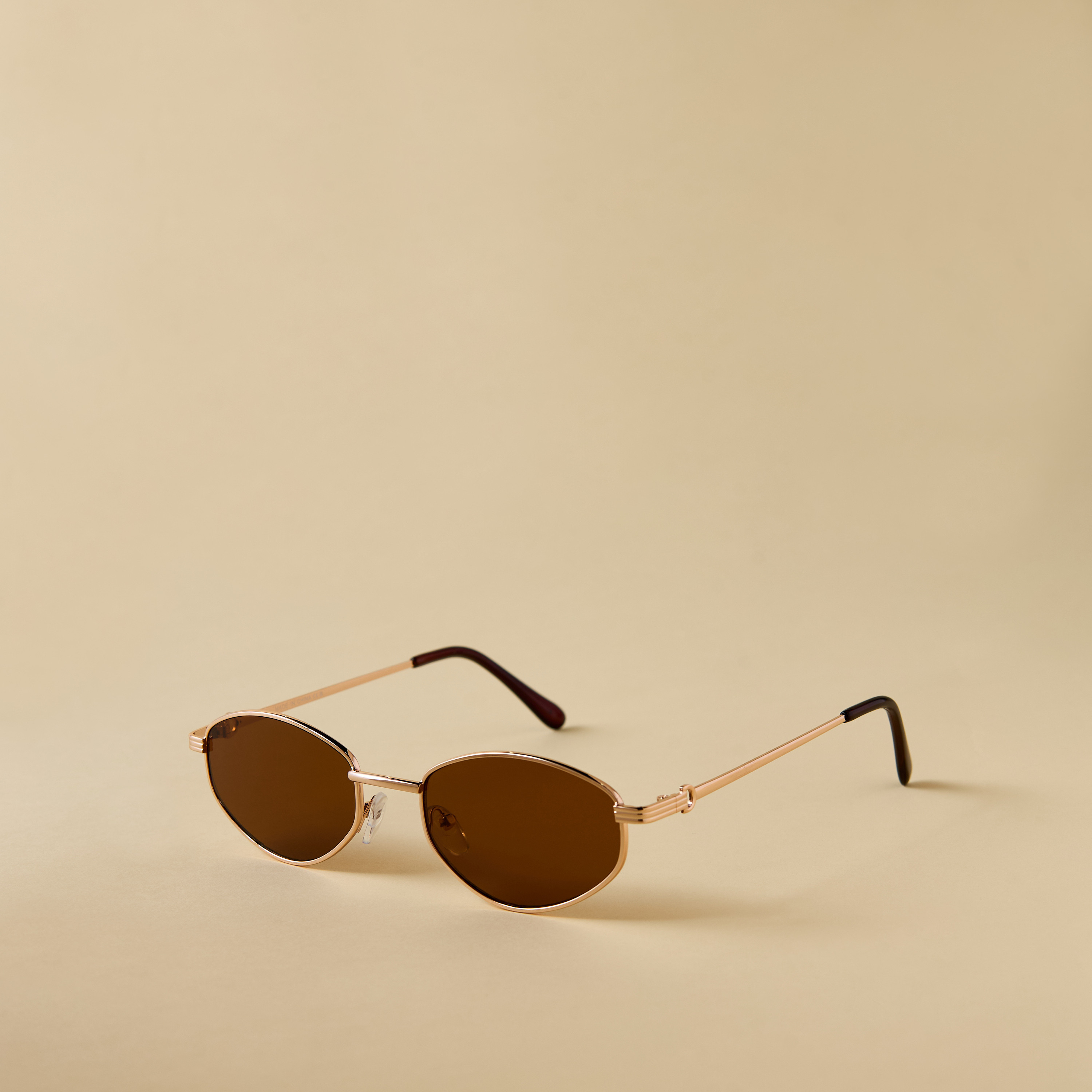 Buy Mistotes Metallic Aviator Sunglasses with Nose Pads Online ...