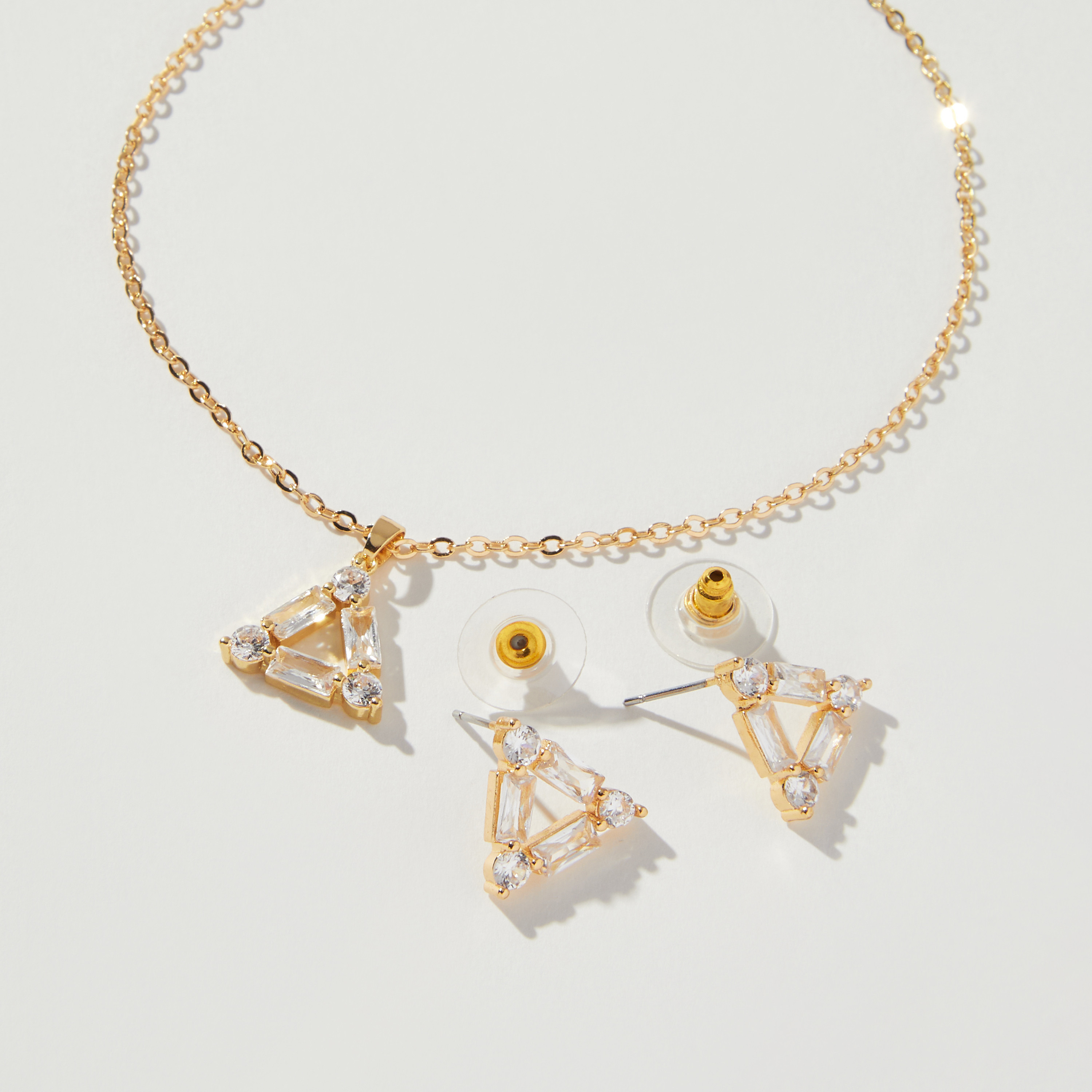 Stone Embellished Necklace and Earrings Set-women-watchesandjewellery-jewellery-jewellerysets-image-2
