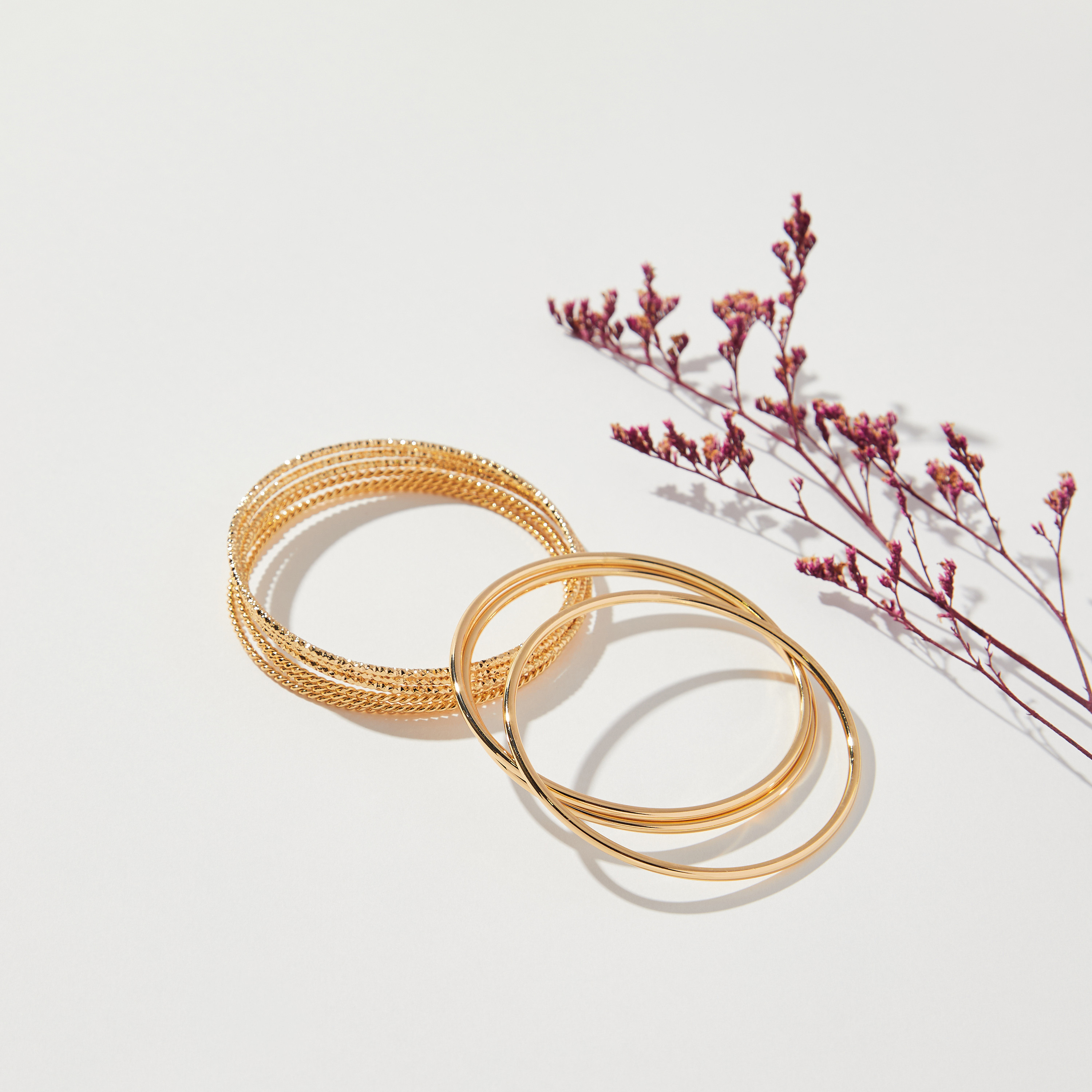 Metallic bangles online sales