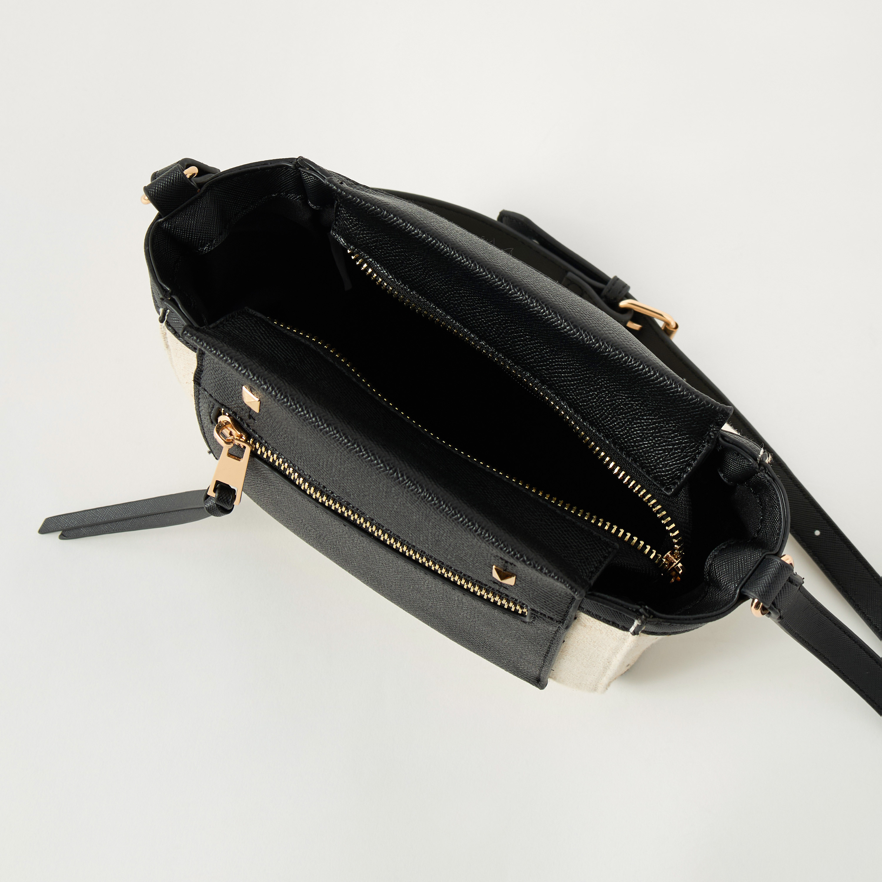 Sasha Colourblock Crossbody Bag with Adjustable Strap and Zip Closure-women-bagsandwallets-handbags-image-6