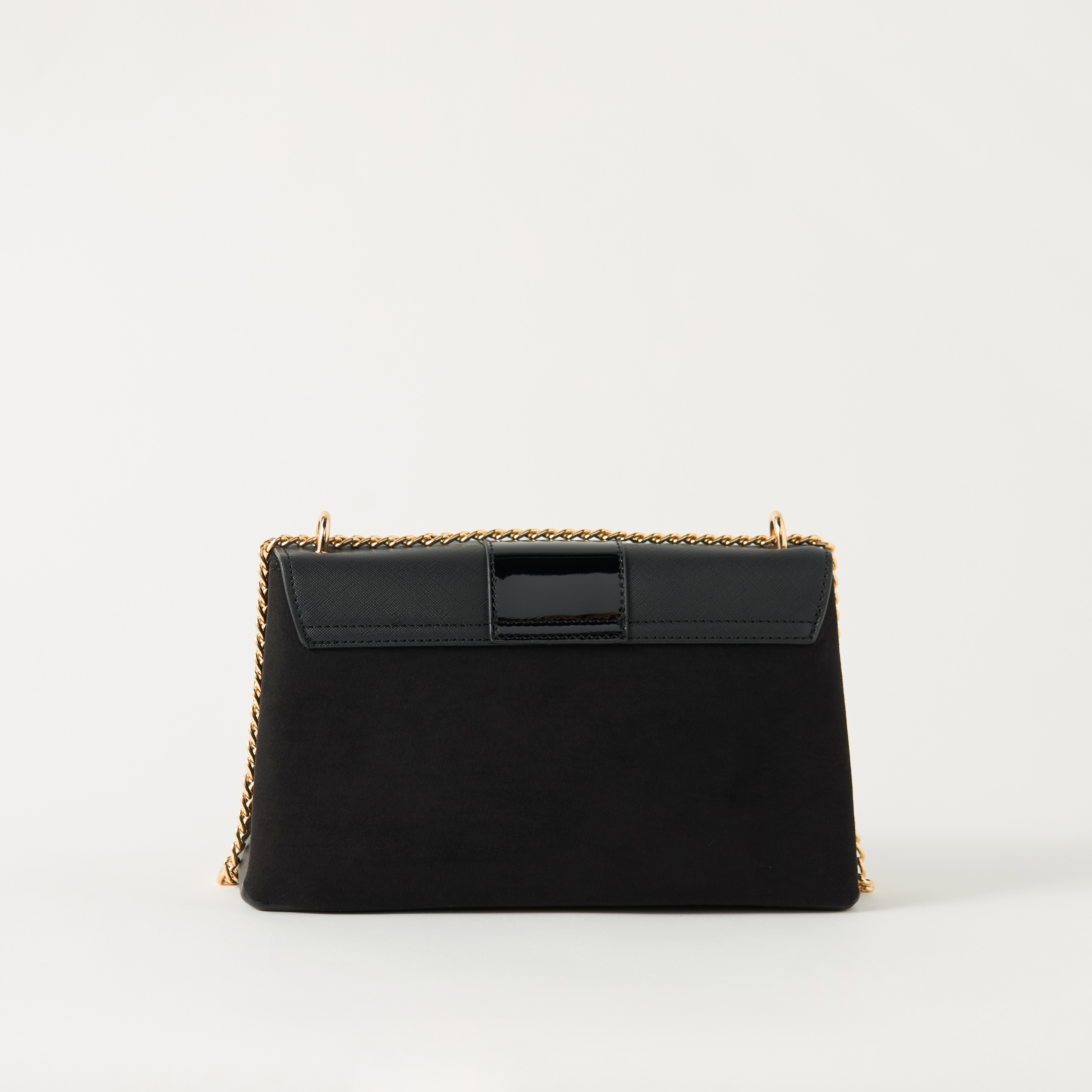 شنطة كروس بودي بارزة الملمس بحزام سلسلة وزر إغلاق من ساشا-women-bagsandwallets-handbags-image-5