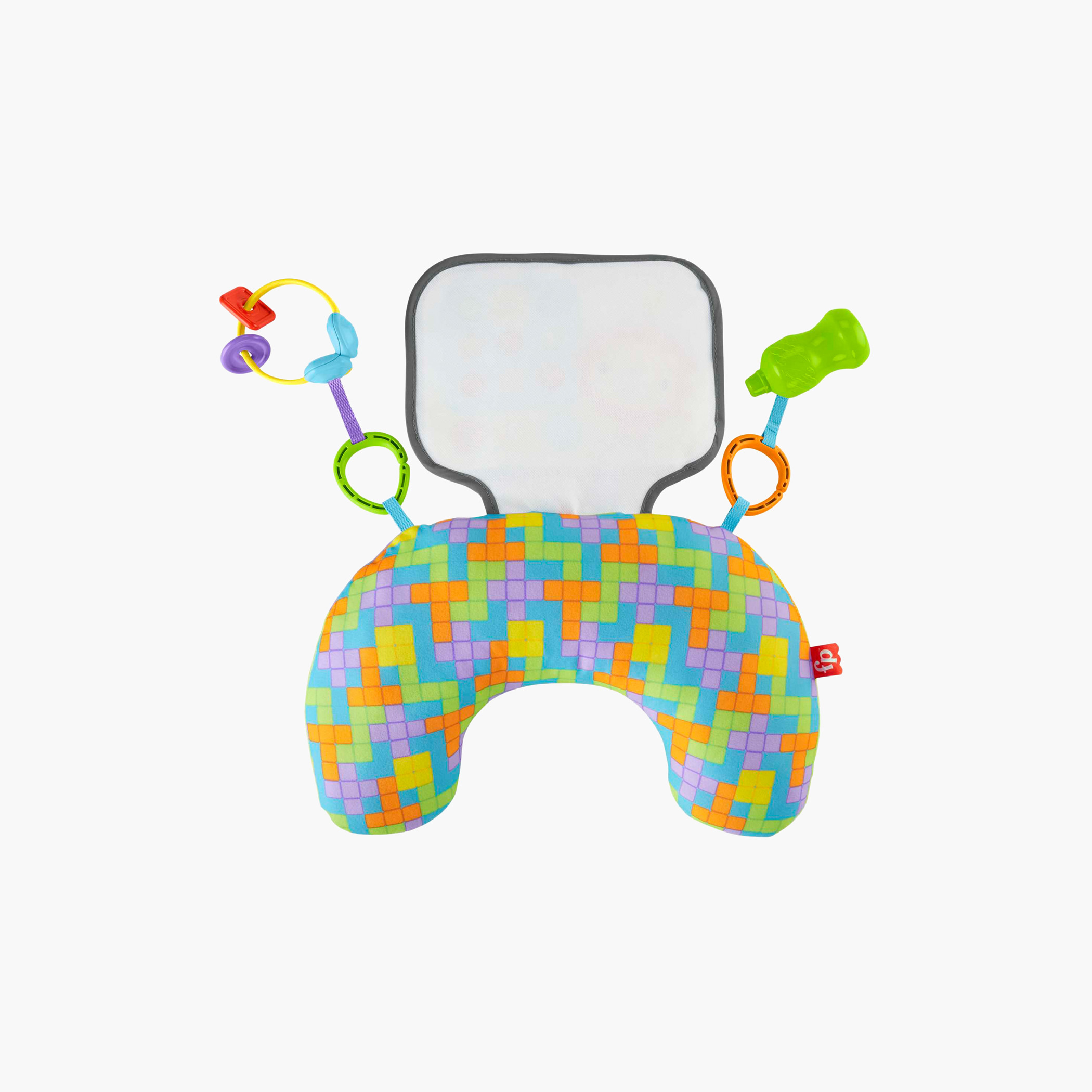Fisher-Price Littlest Gamer Tummy Time Wedge with 2 Toys for Motor Skill & Sensory Development-toys-babyandtoddlertoys-learningtoys-image-8