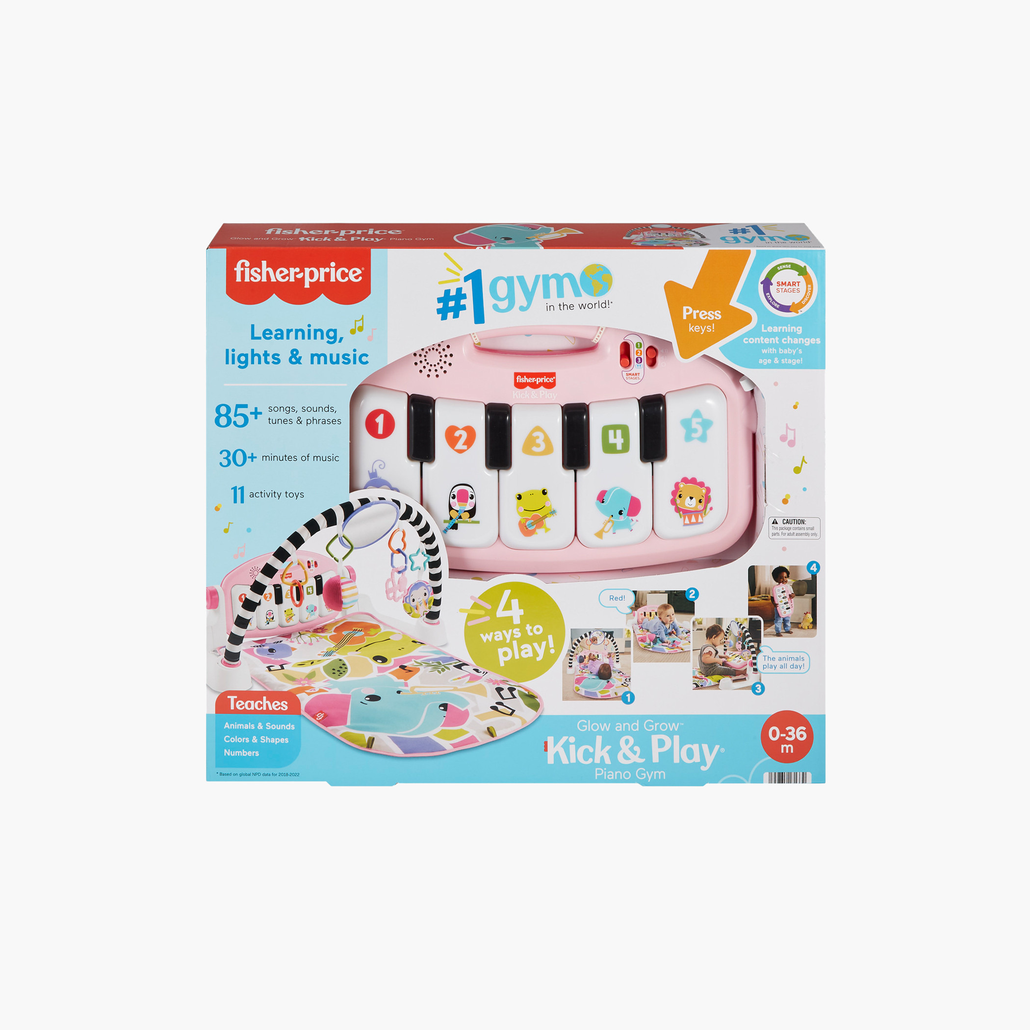 Buy Fisher Price Kick and Play Piano Gym 0 36 months Online Babyshop UAE