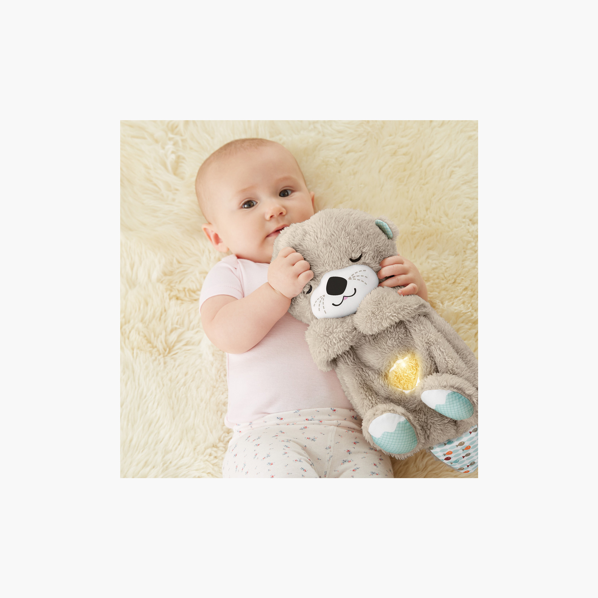 Fisher-Price Baby Toy Soothe ‘n Snuggle Otter, Plush Portable Sound Machine for Ages 0+ Months-toys-plushsofttoys-animals-image-2