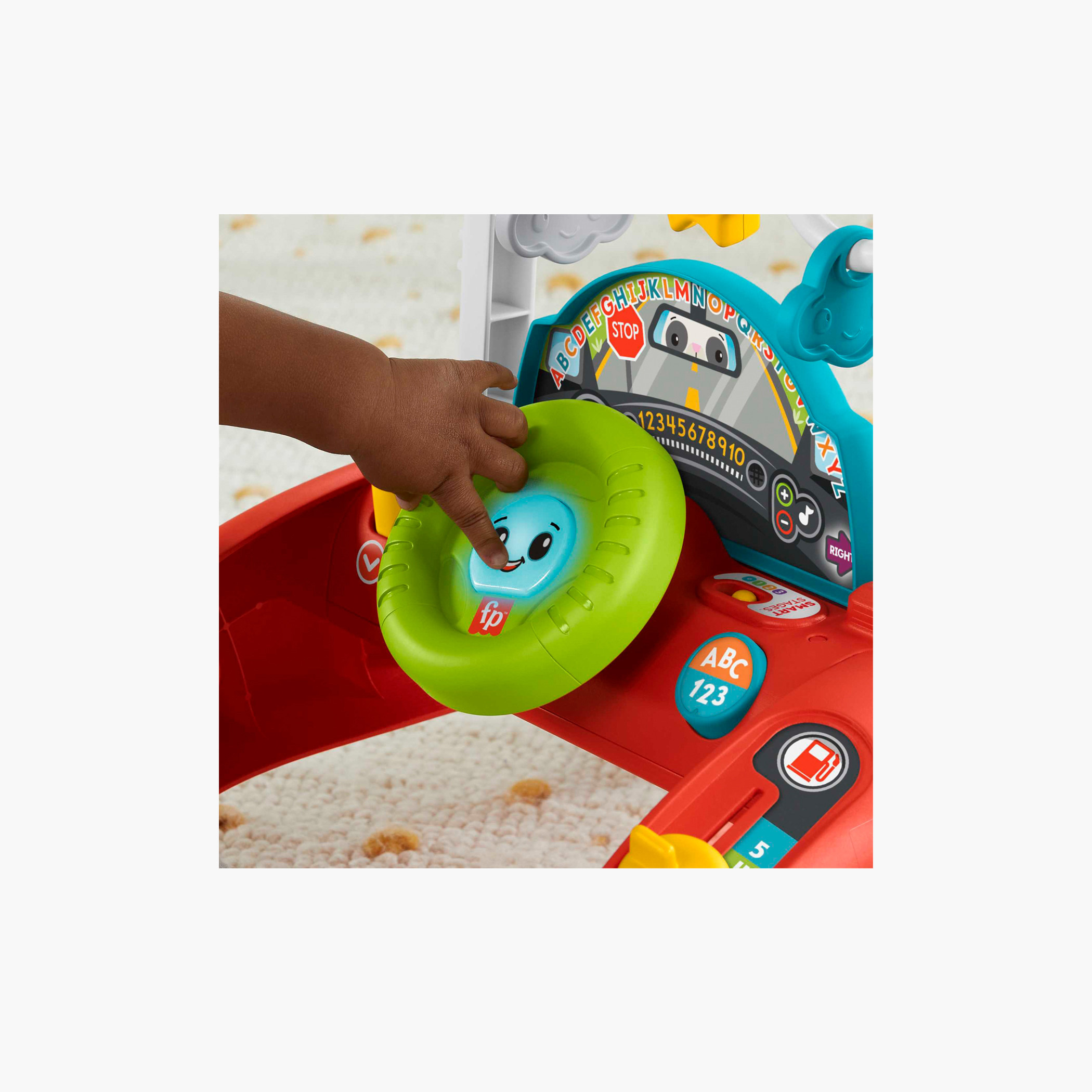 مشاية ثابتة السرعة ثنائية الجوانب بتصميم سيارة من فيشر برايس - إصدار انجليزي بريطاني-baby-infantactivity-walkers-image-4
