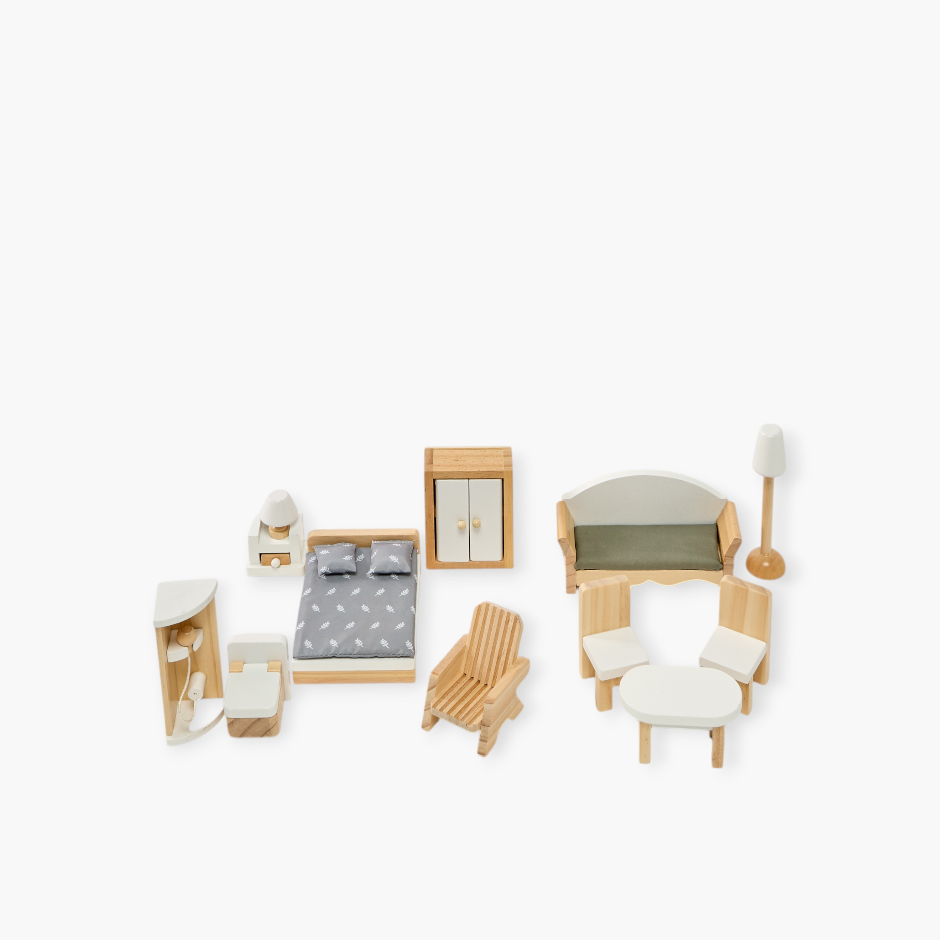 مجموعة لعب بيت الدمية الخشبي-toys-dollsandplaysets-dollhouses-image-7