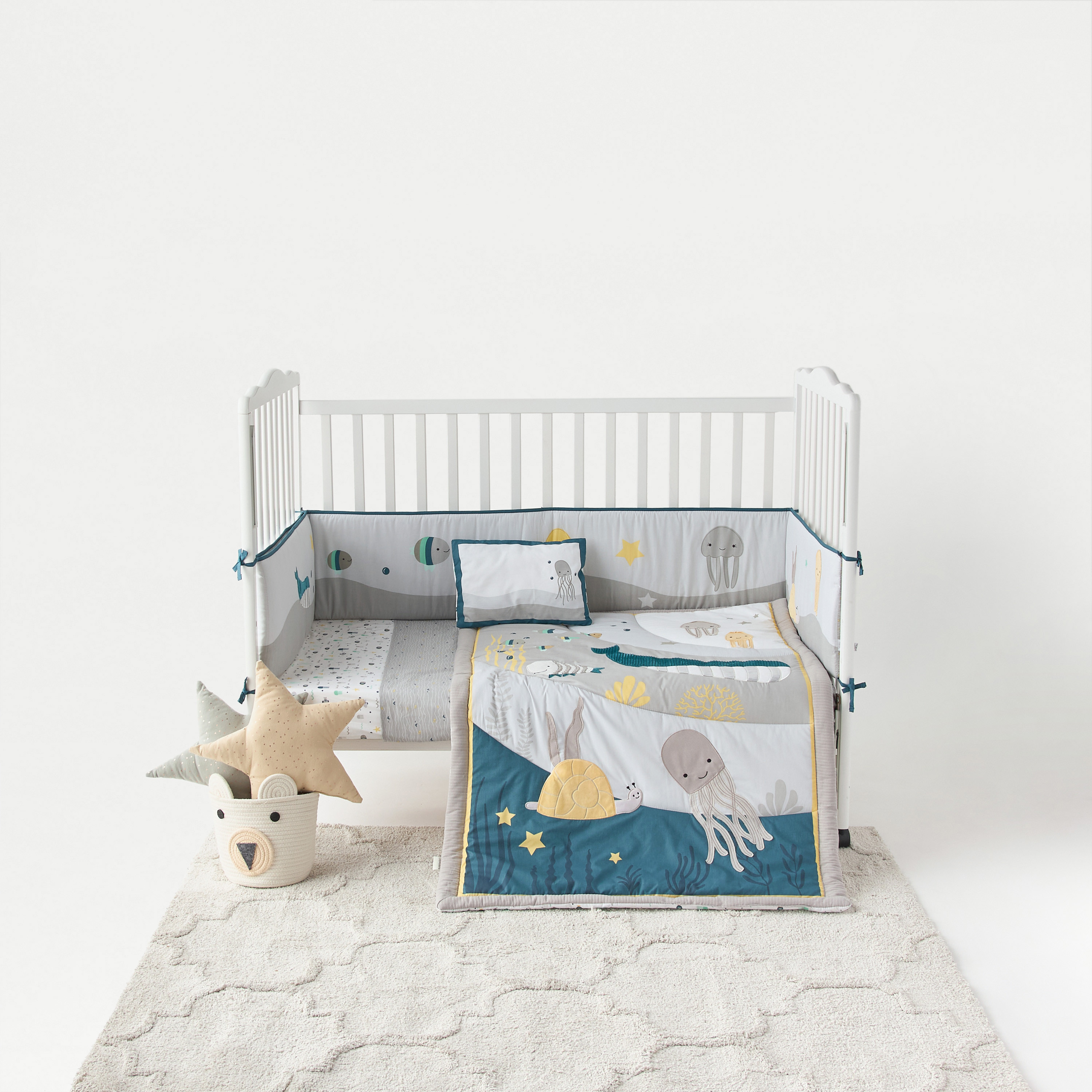 Buy Juniors 5 Piece Printed Baby Comforter Set Online Mothercare Bahrain