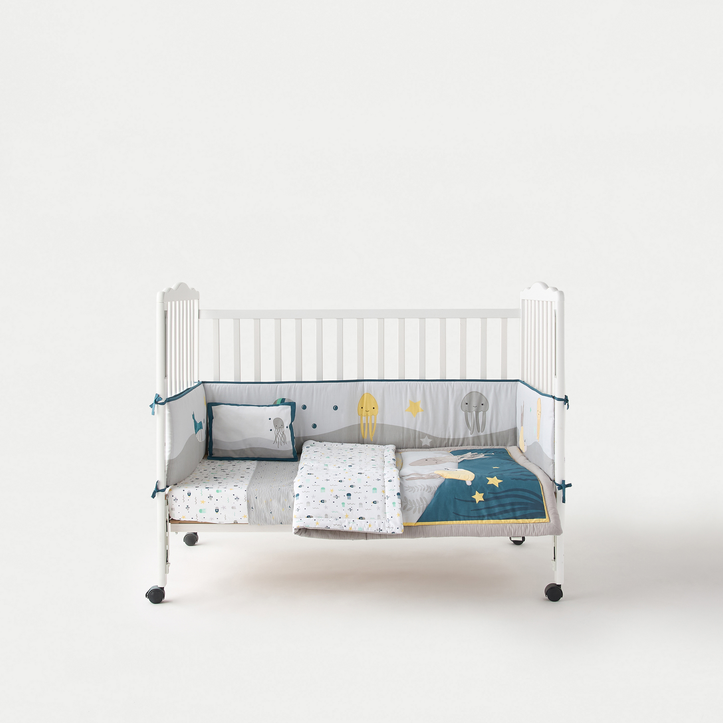 طقم لحاف أطفال 5 قطع بطبعات من جونيورز-baby-nursery-babybedding-image-2