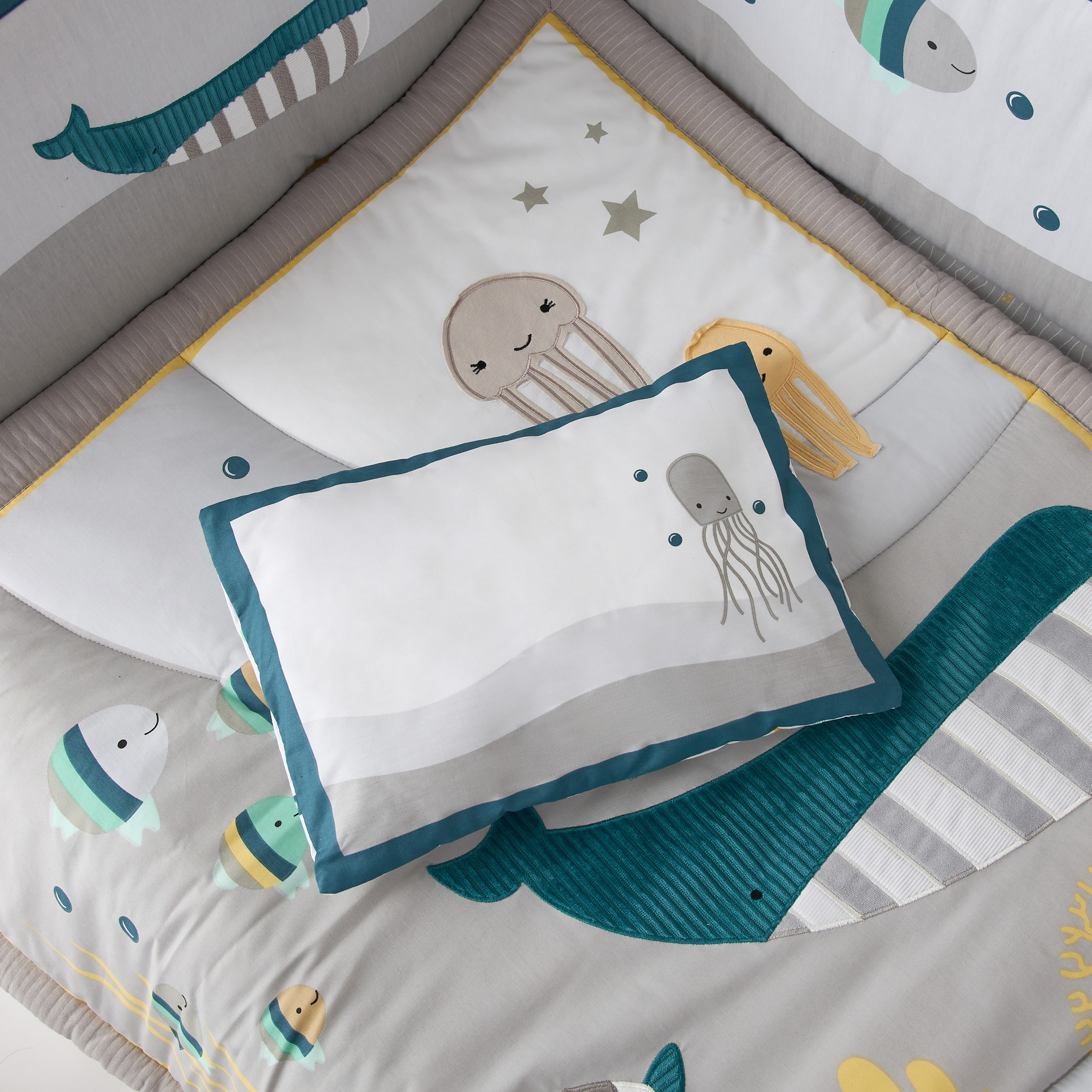 طقم لحاف أطفال 5 قطع بطبعات من جونيورز-baby-nursery-babybedding-image-3