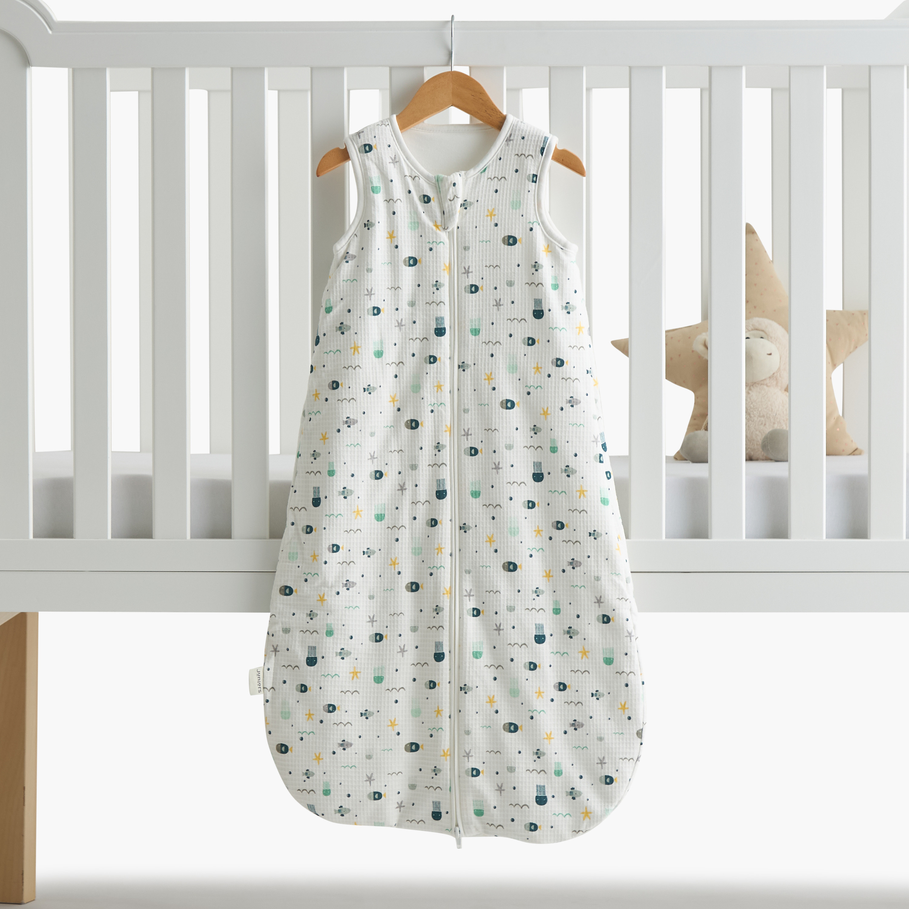 شنطة نوم بسحاب إغلاق وطبعات من جونيورز-baby-nursery-blanketsandswaddles-swaddlesandsleepingbags-image-6