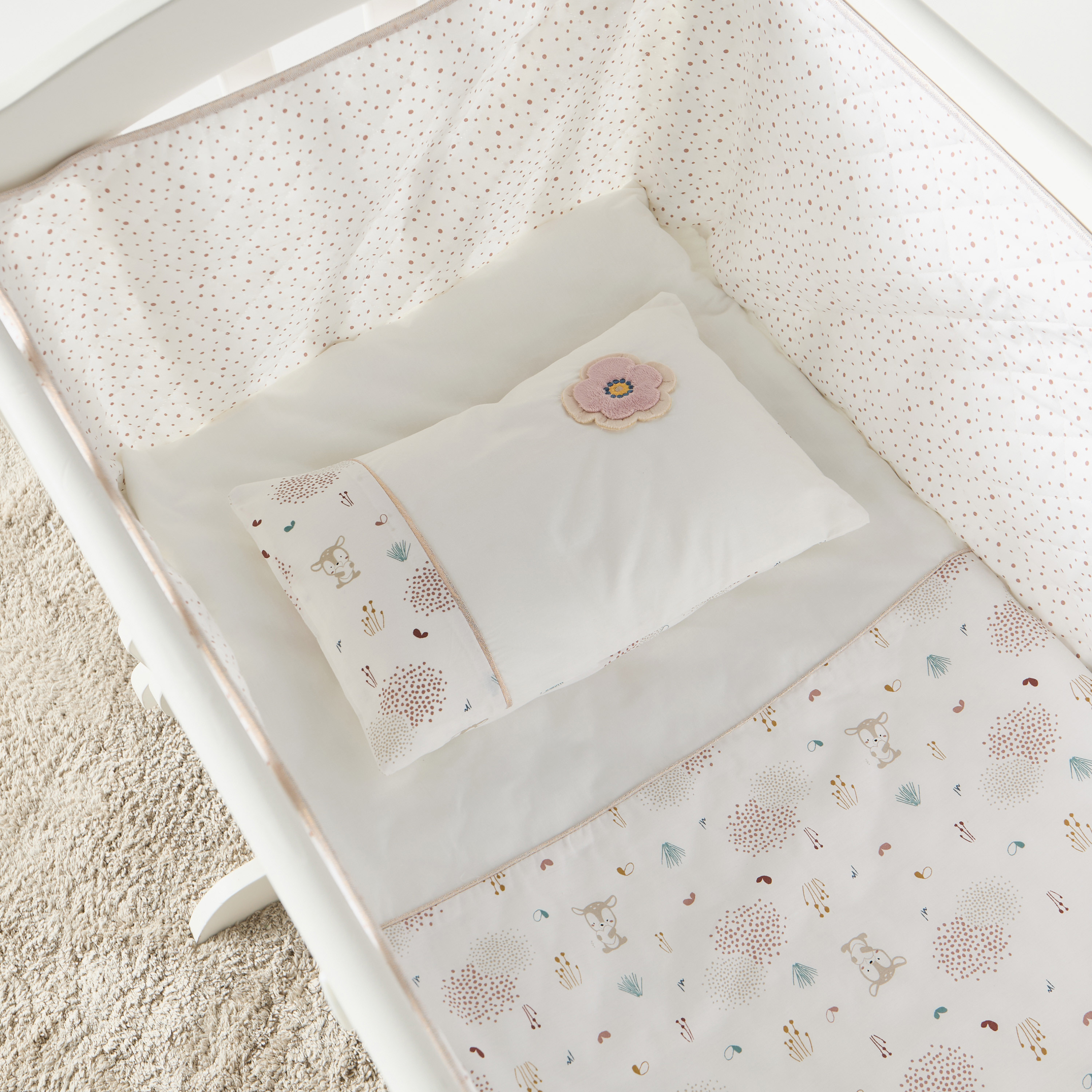 Juniors Printed Cradle Quilt and Pillow Set-baby-nursery-babybedding-image-2