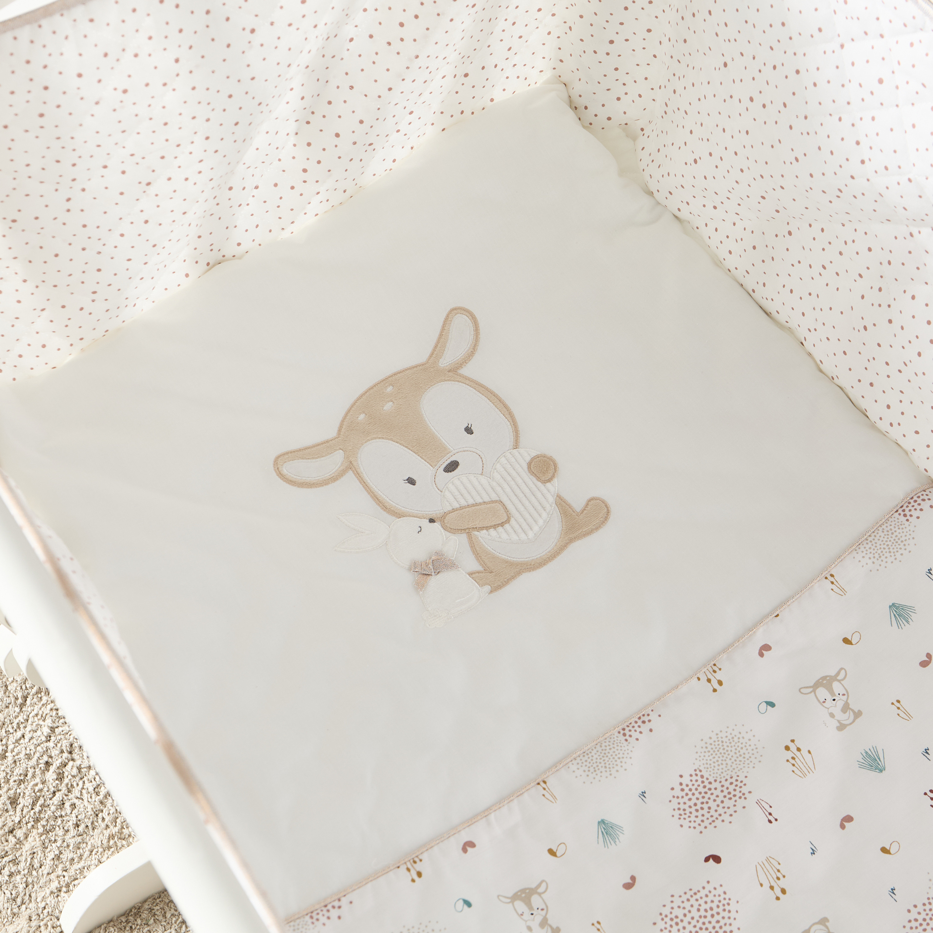 Juniors Printed Cradle Quilt and Pillow Set-baby-nursery-babybedding-image-3