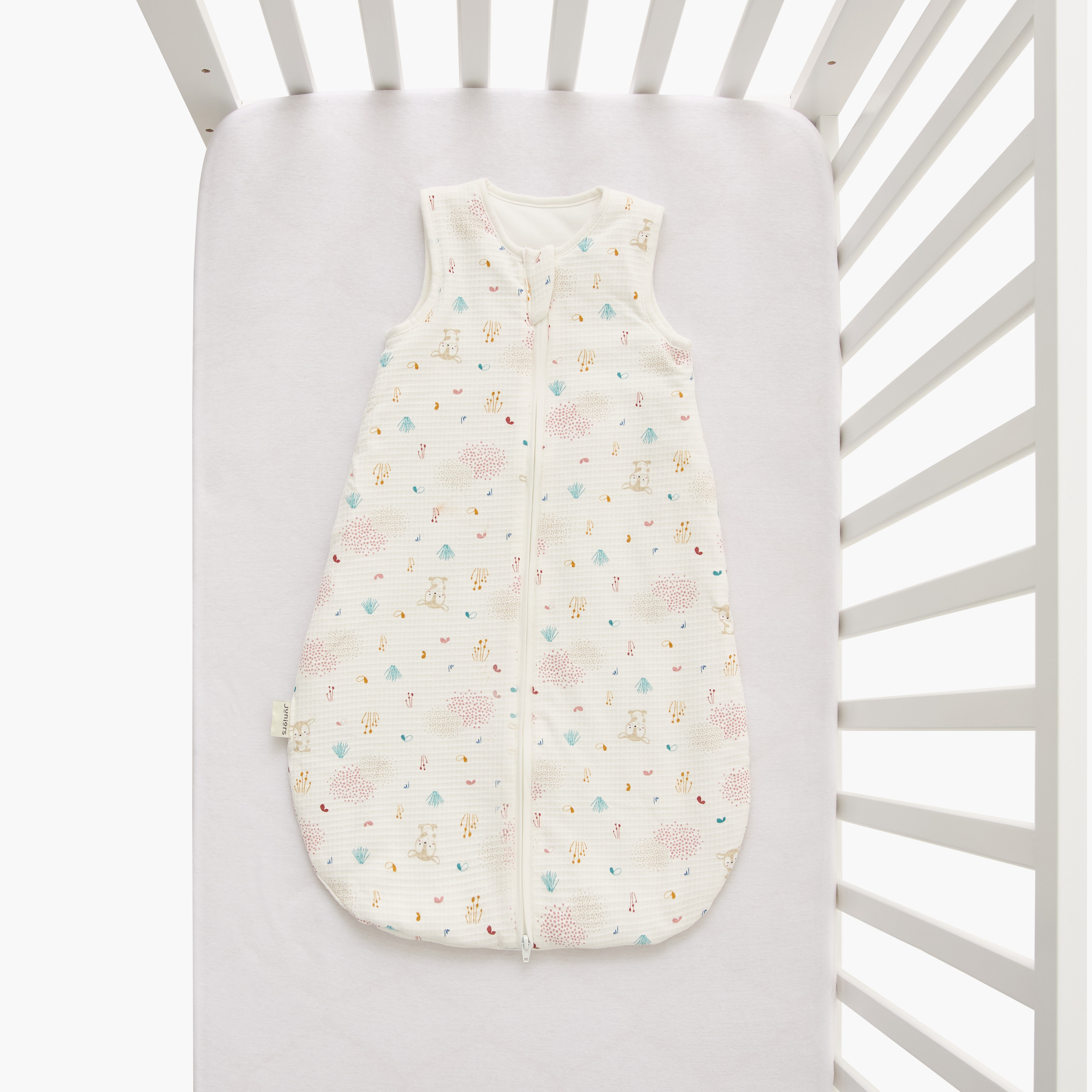 شنطة نوم بسحاب إغلاق وطبعات حيوانات من جونيورز - من 0-6 شهور-baby-nursery-blanketsandswaddles-swaddlesandsleepingbags-image-7