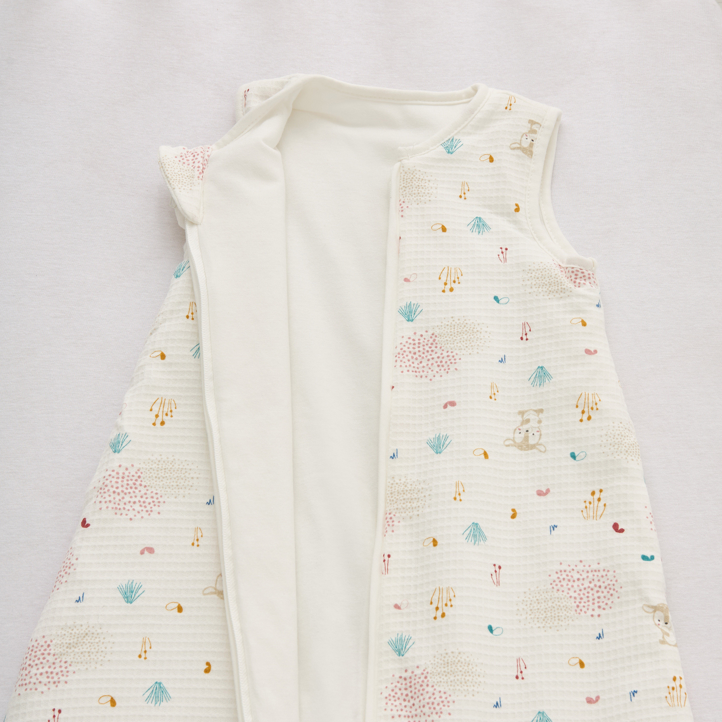 شنطة نوم بسحاب إغلاق وطبعات حيوانات من جونيورز - من 0-6 شهور-baby-nursery-blanketsandswaddles-swaddlesandsleepingbags-image-3