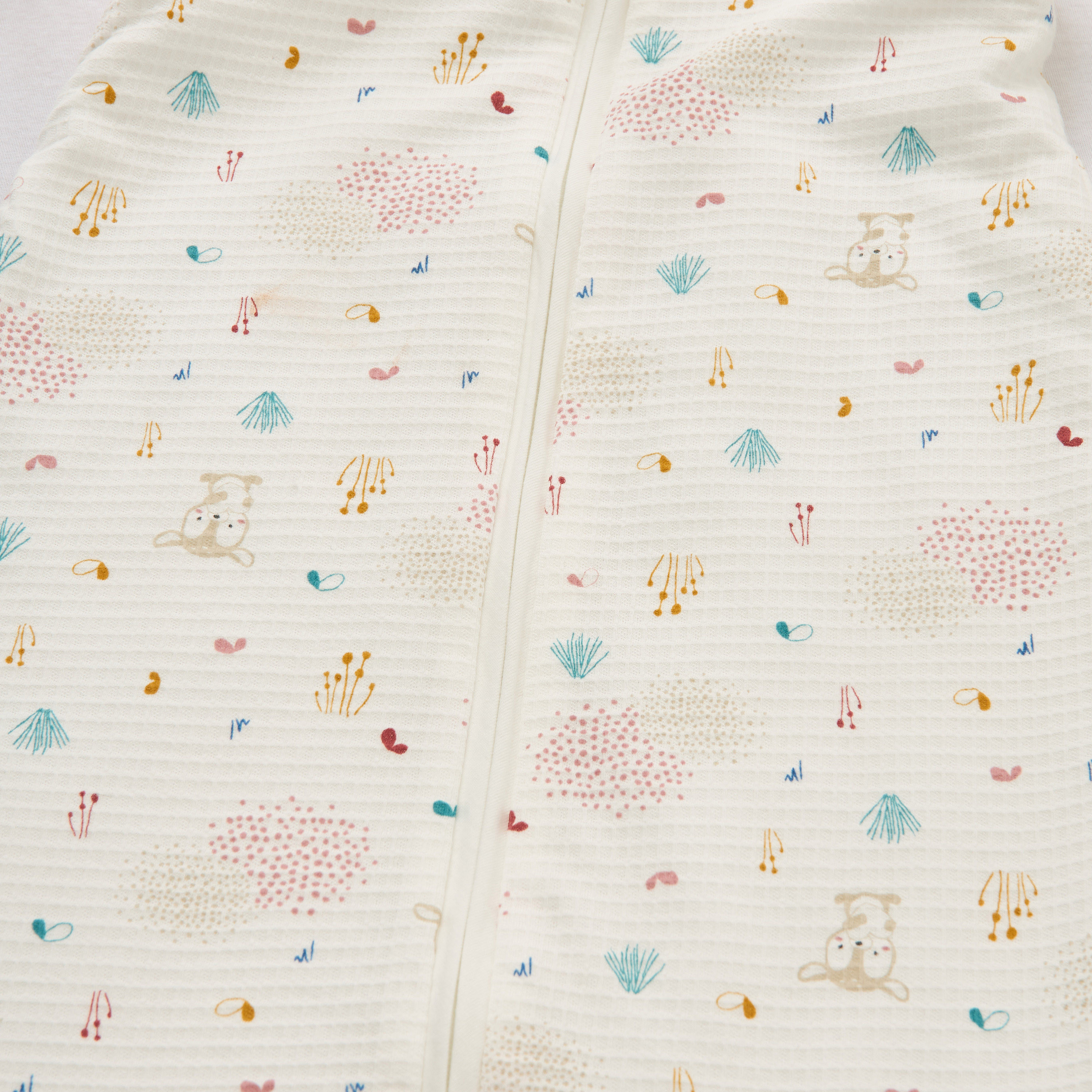 شنطة نوم بسحاب إغلاق وطبعات حيوانات من جونيورز - من 0-6 شهور-baby-nursery-blanketsandswaddles-swaddlesandsleepingbags-image-2