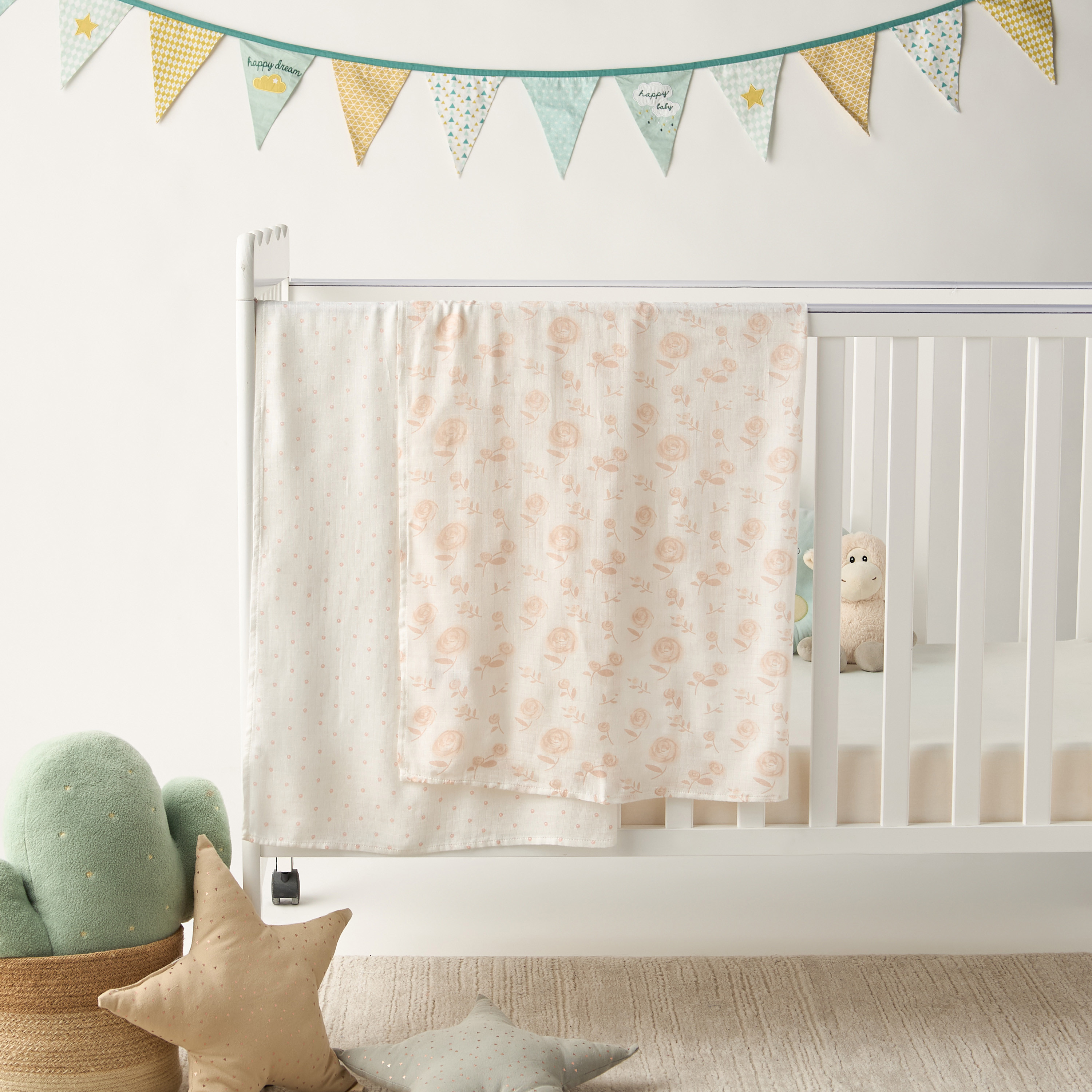 طقم بطانية تقميط موسلين بطبعات قطعتين من جيجلز-baby-nursery-blanketsandswaddles-blanketsandquilts-image-4