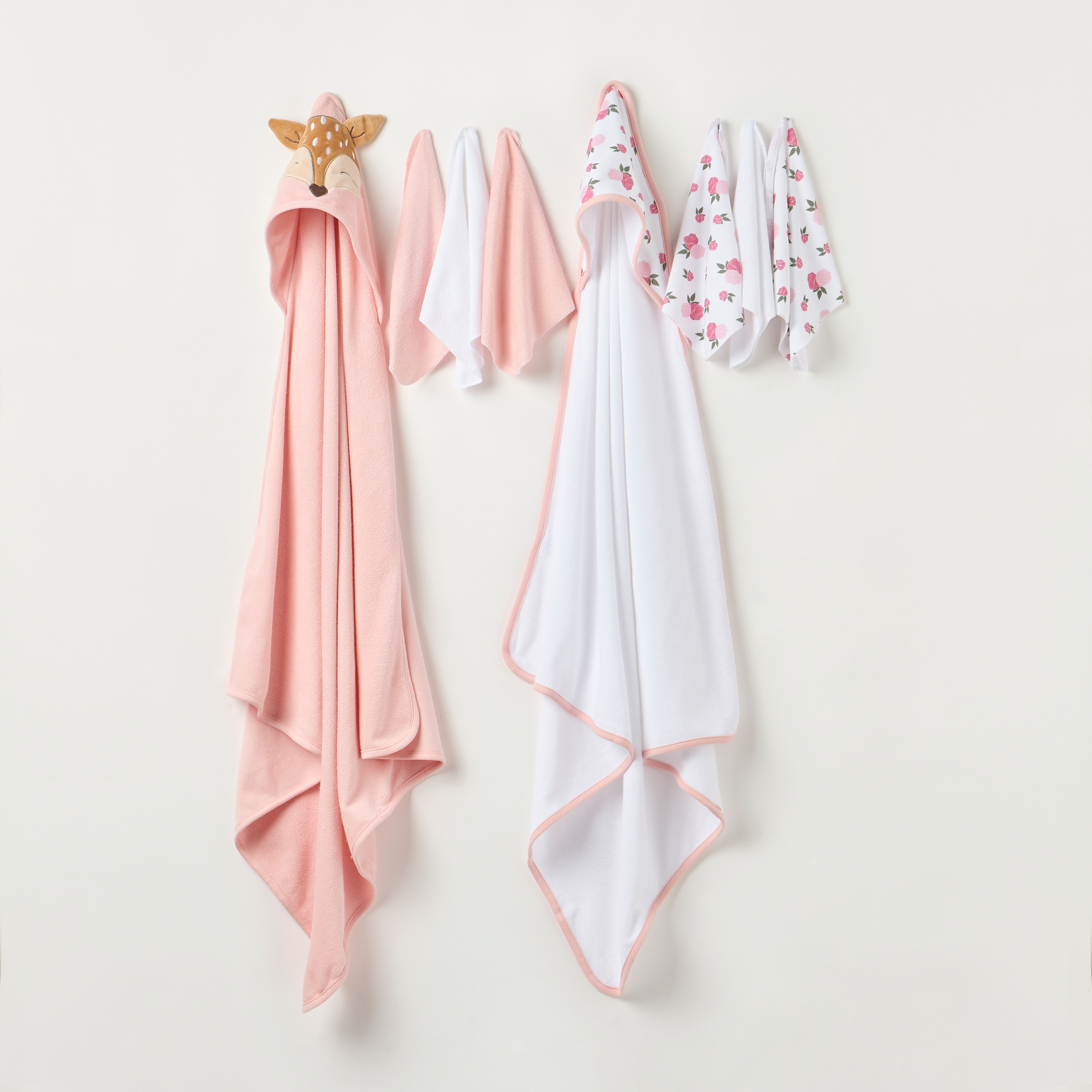 Juniors 8-Piece Hooded Towel and Wash Cloth Set-baby-bathandcare-towels-image-1