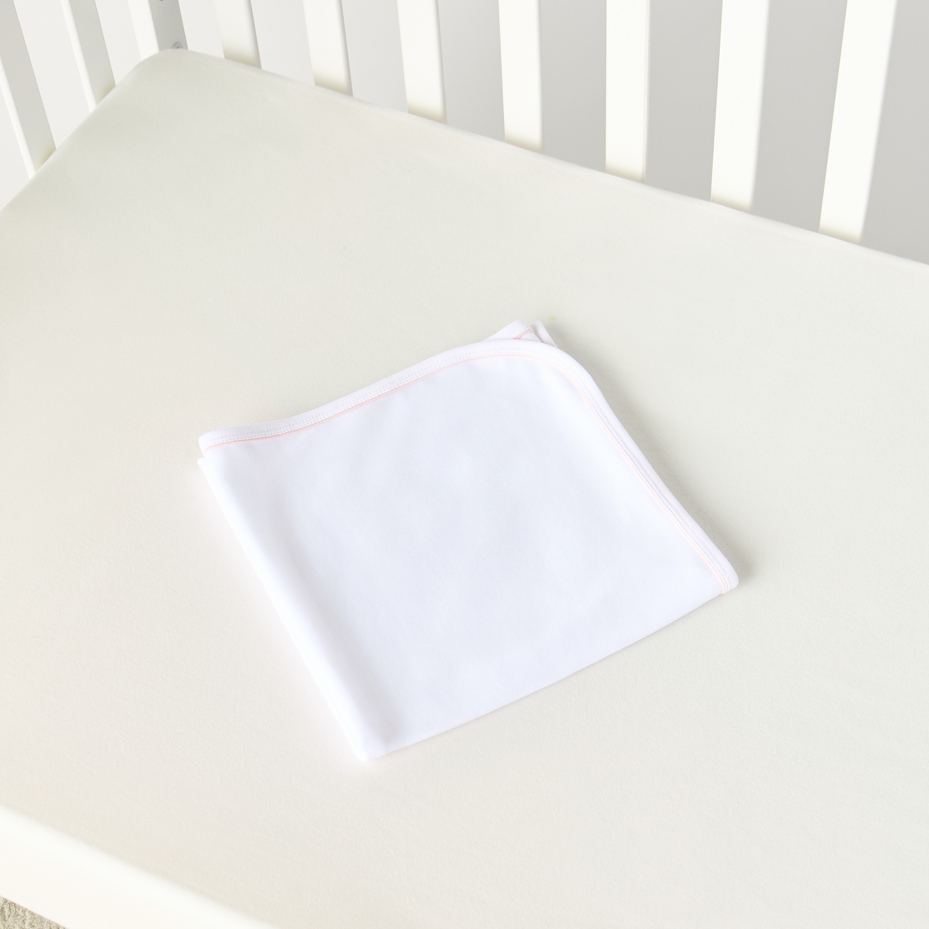 Juniors Solid Receiving Blanket with Piping - 80x80 cm-baby-nursery-blanketsandswaddles-receivingblankets-image-4