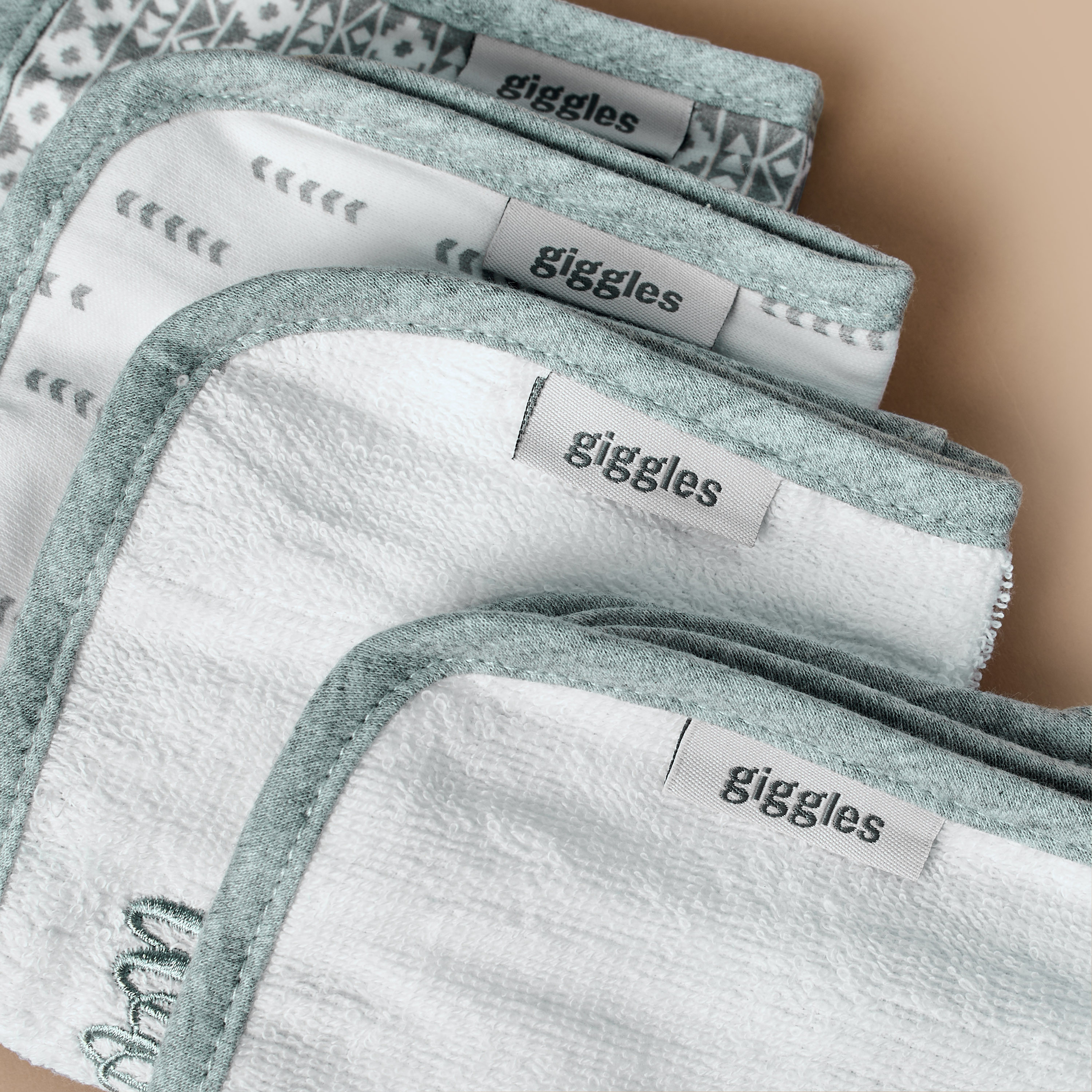 Giggles Assorted Washcloth - Set of 4-baby-bathandcare-towels-image-4