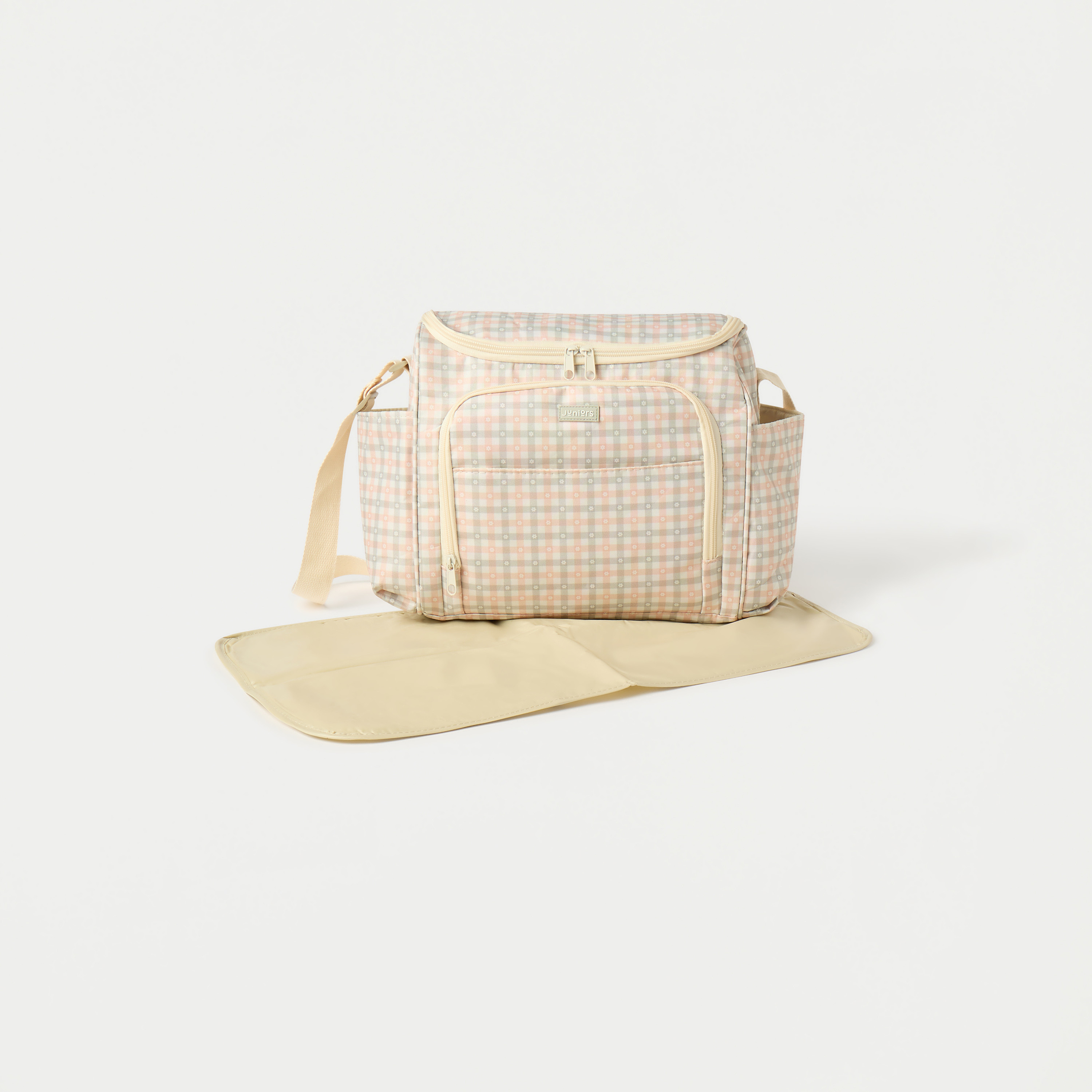 Juniors Printed Diaper Bag with Zip Closure-baby-diapering-diaperbags-image-1