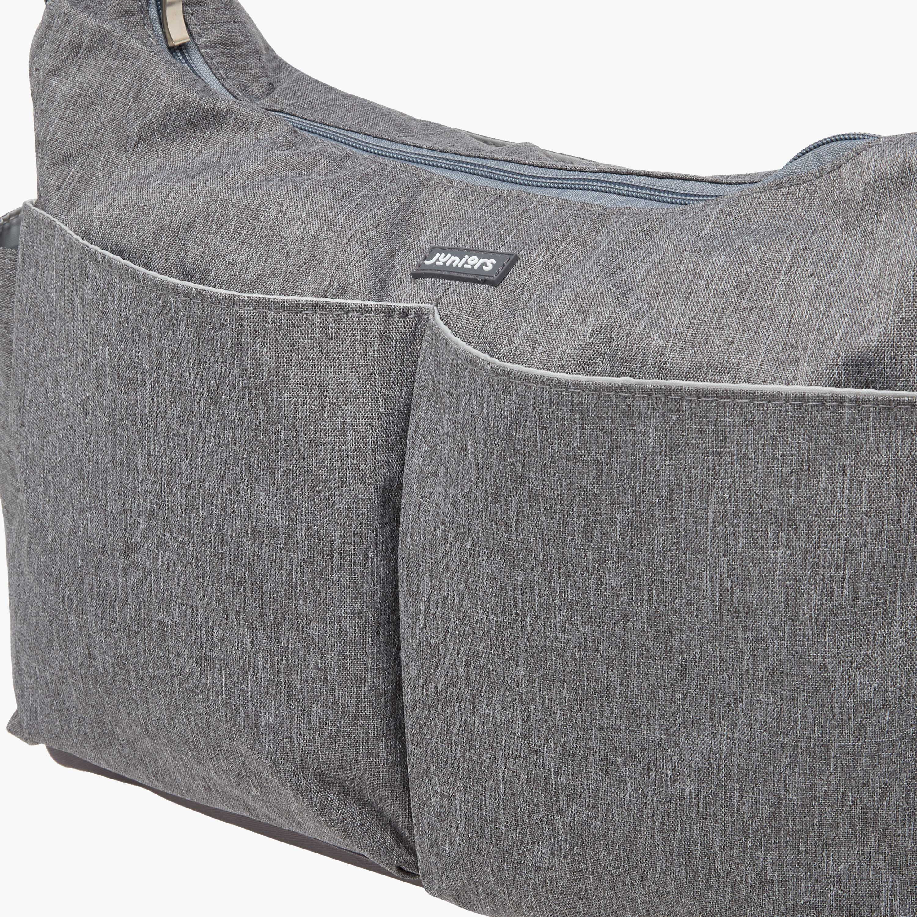 Juniors Textured Diaper Bag with Zip Closure-baby-diapering-diaperbags-image-8