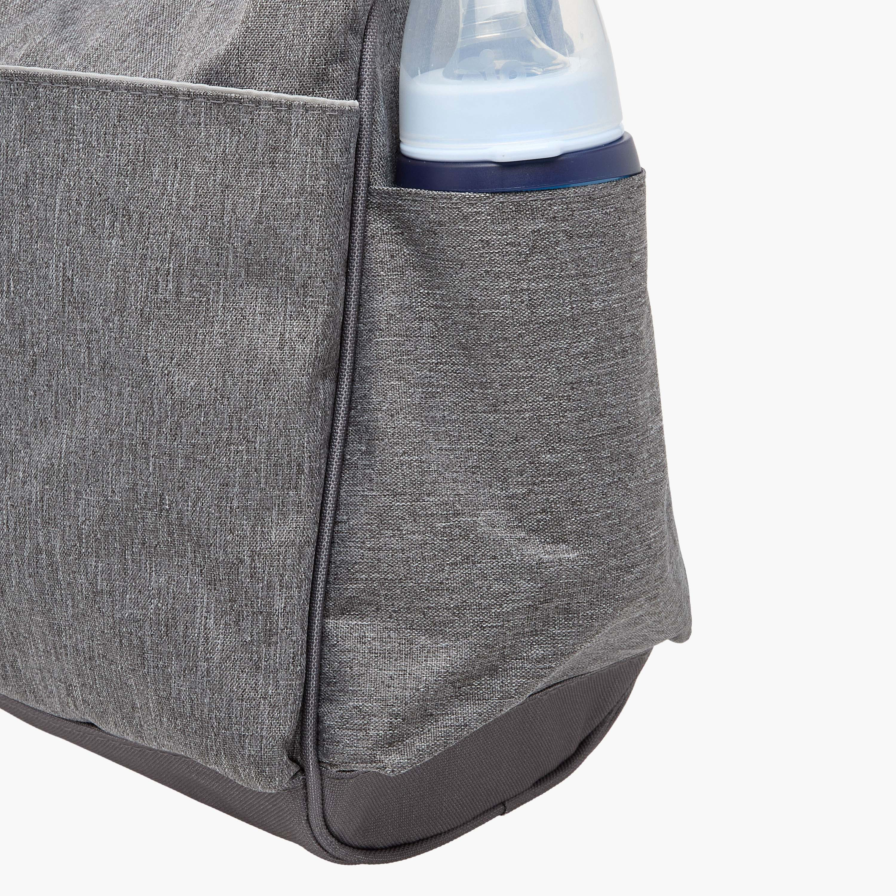 Juniors Textured Diaper Bag with Zip Closure-baby-diapering-diaperbags-image-9