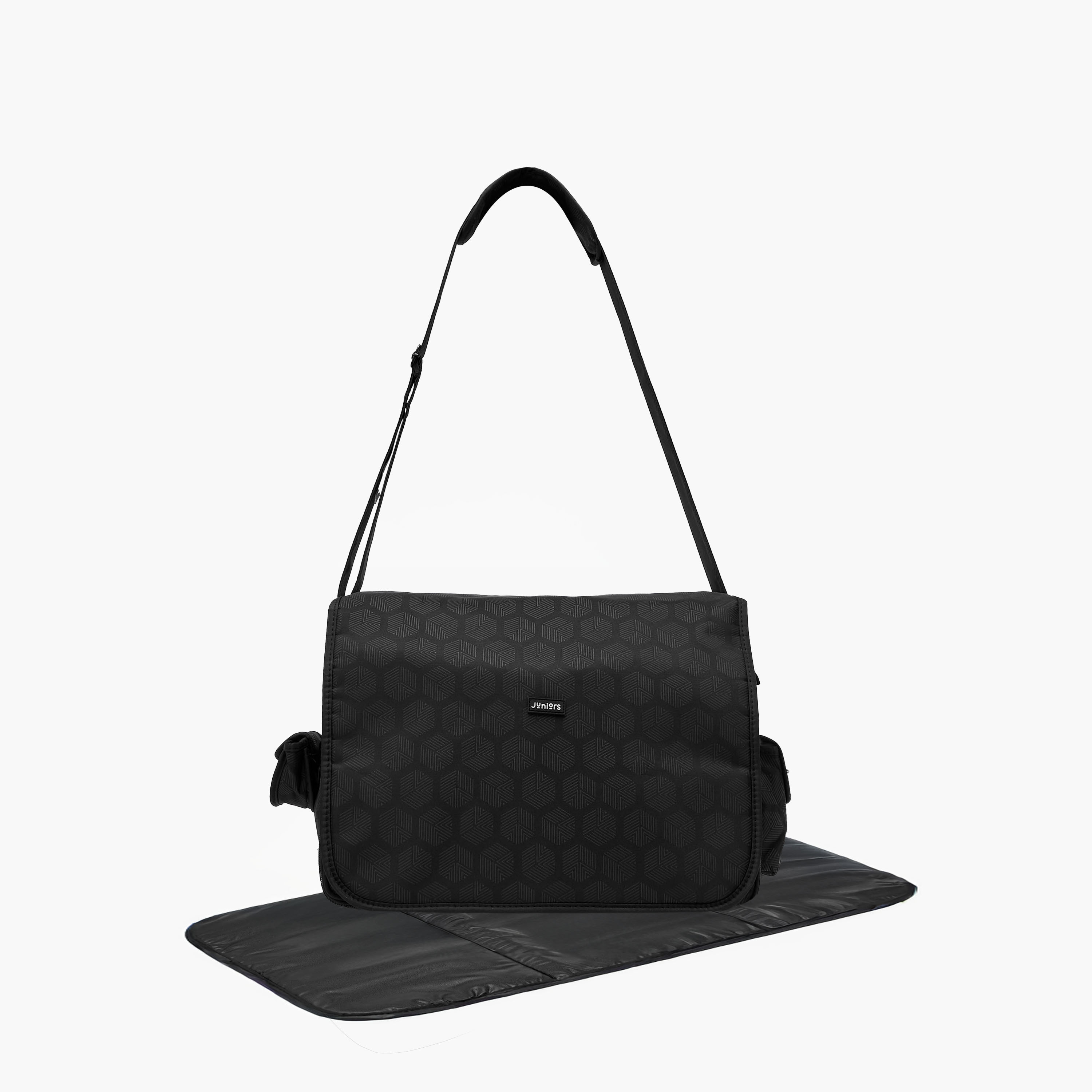 Juniors Printed Diaper Bag with Adjustable Strap-baby-diapering-diaperbags-image-1
