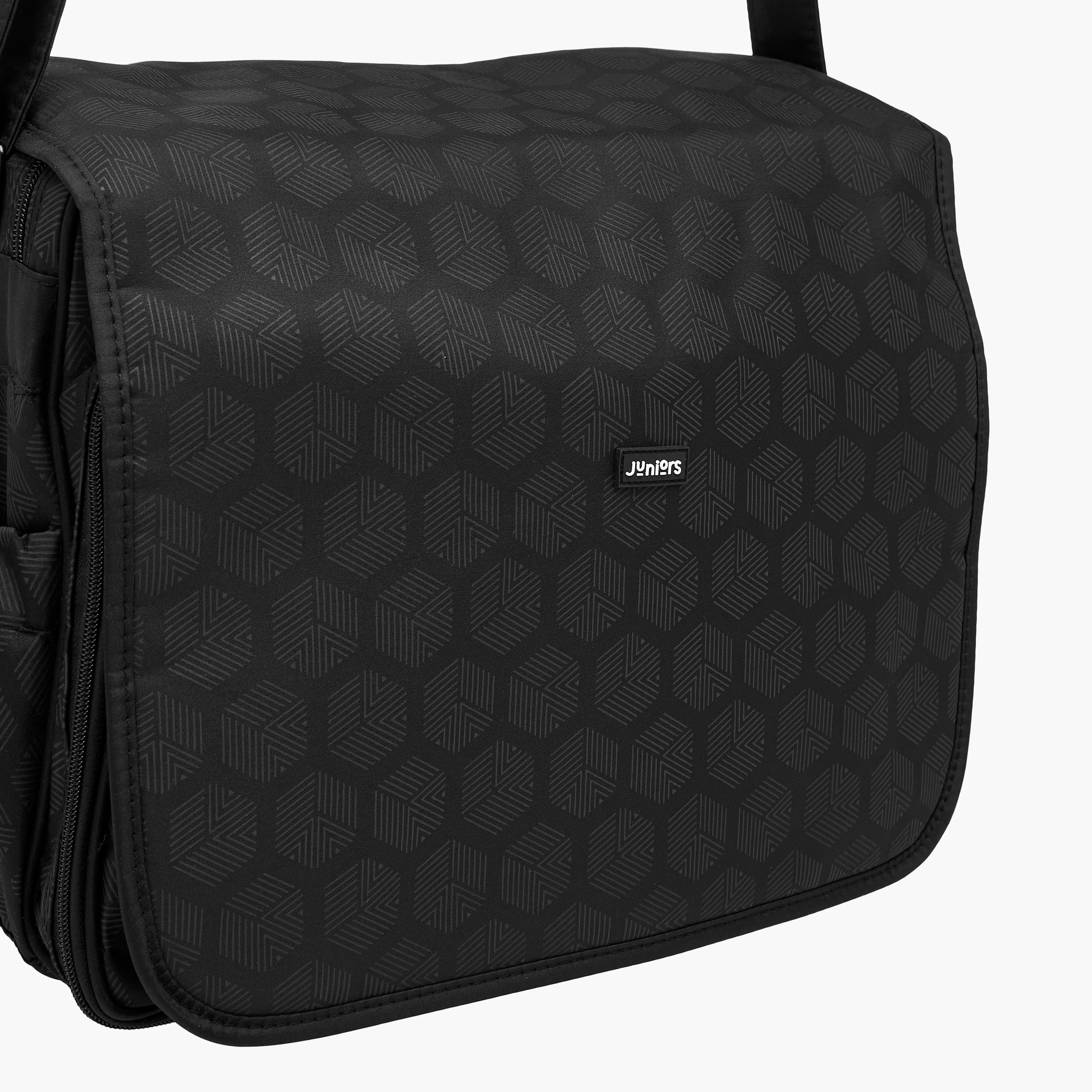 Juniors Printed Diaper Bag with Adjustable Strap-baby-diapering-diaperbags-image-7