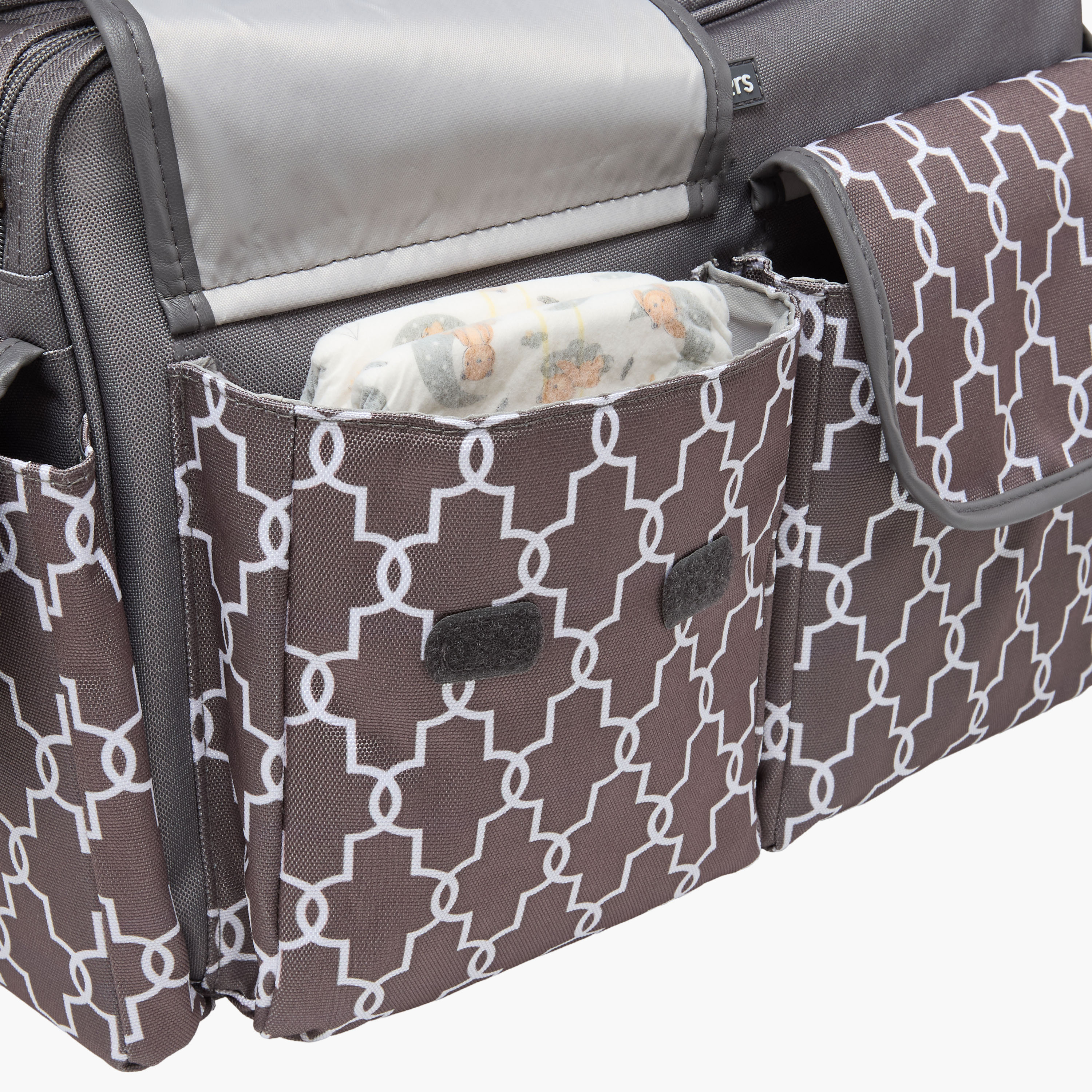 Juniors Printed Diaper Bag with Zip Closure-baby-diapering-diaperbags-image-10