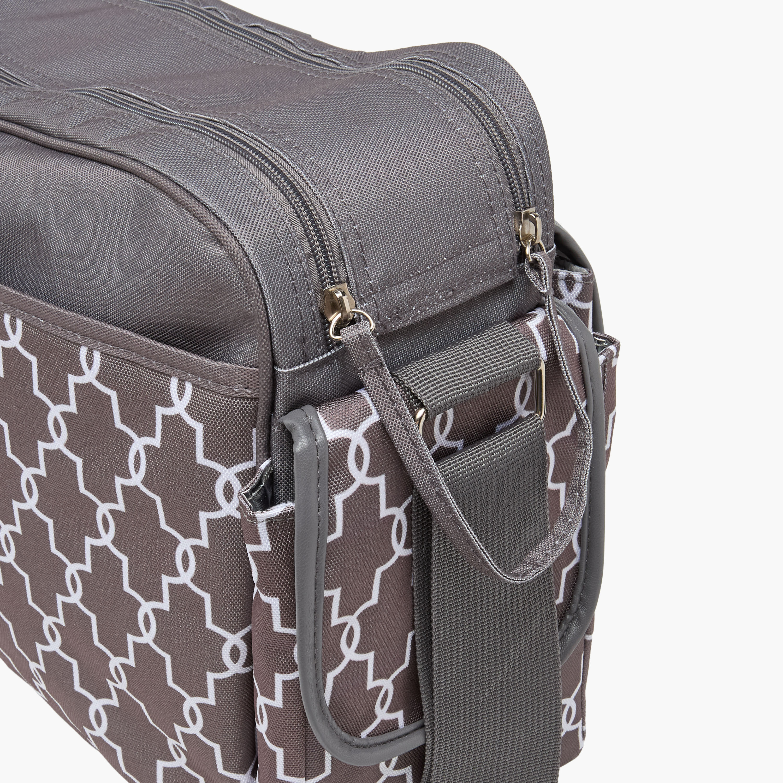 Juniors Printed Diaper Bag with Zip Closure-baby-diapering-diaperbags-image-11