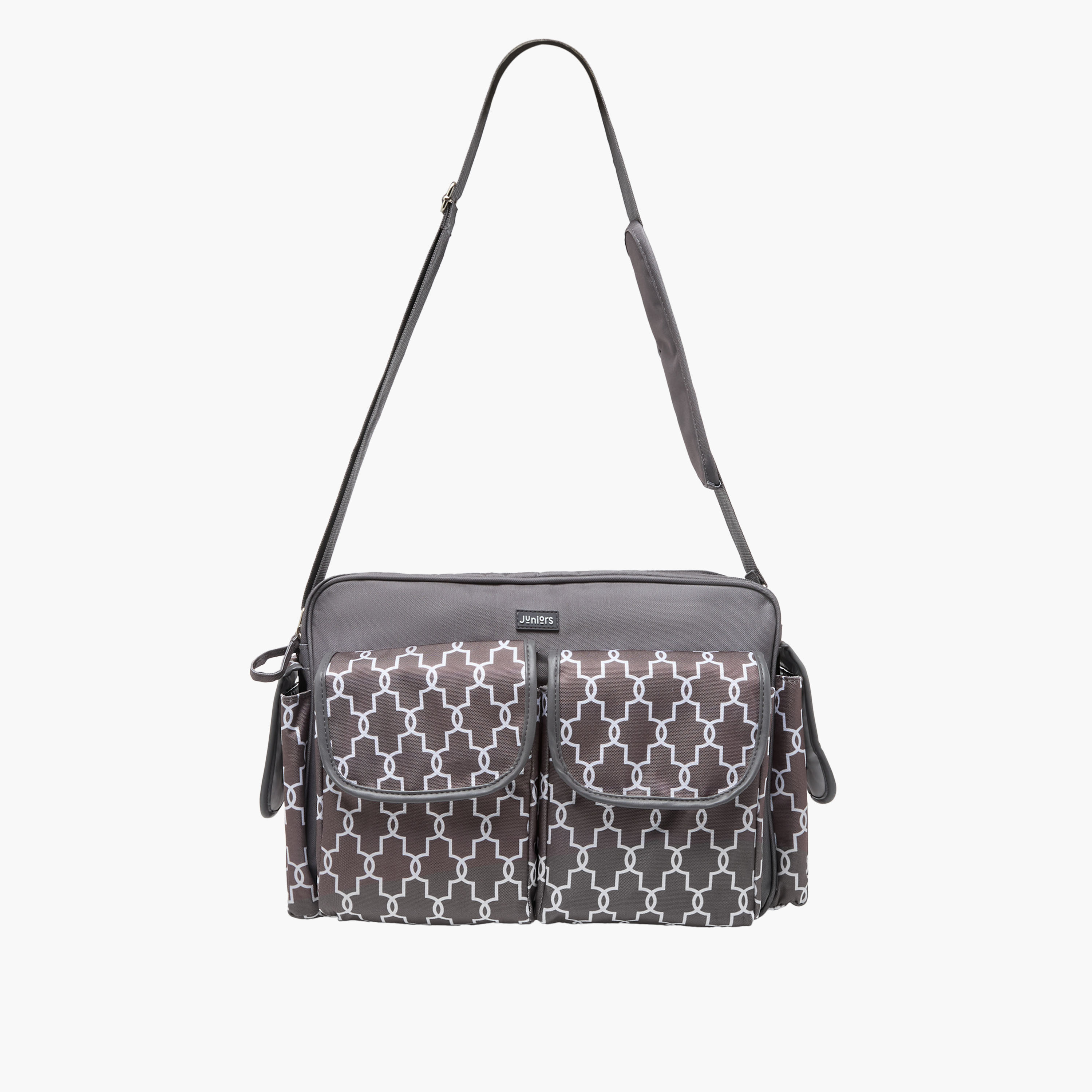 Juniors Printed Diaper Bag with Zip Closure-baby-diapering-diaperbags-image-4