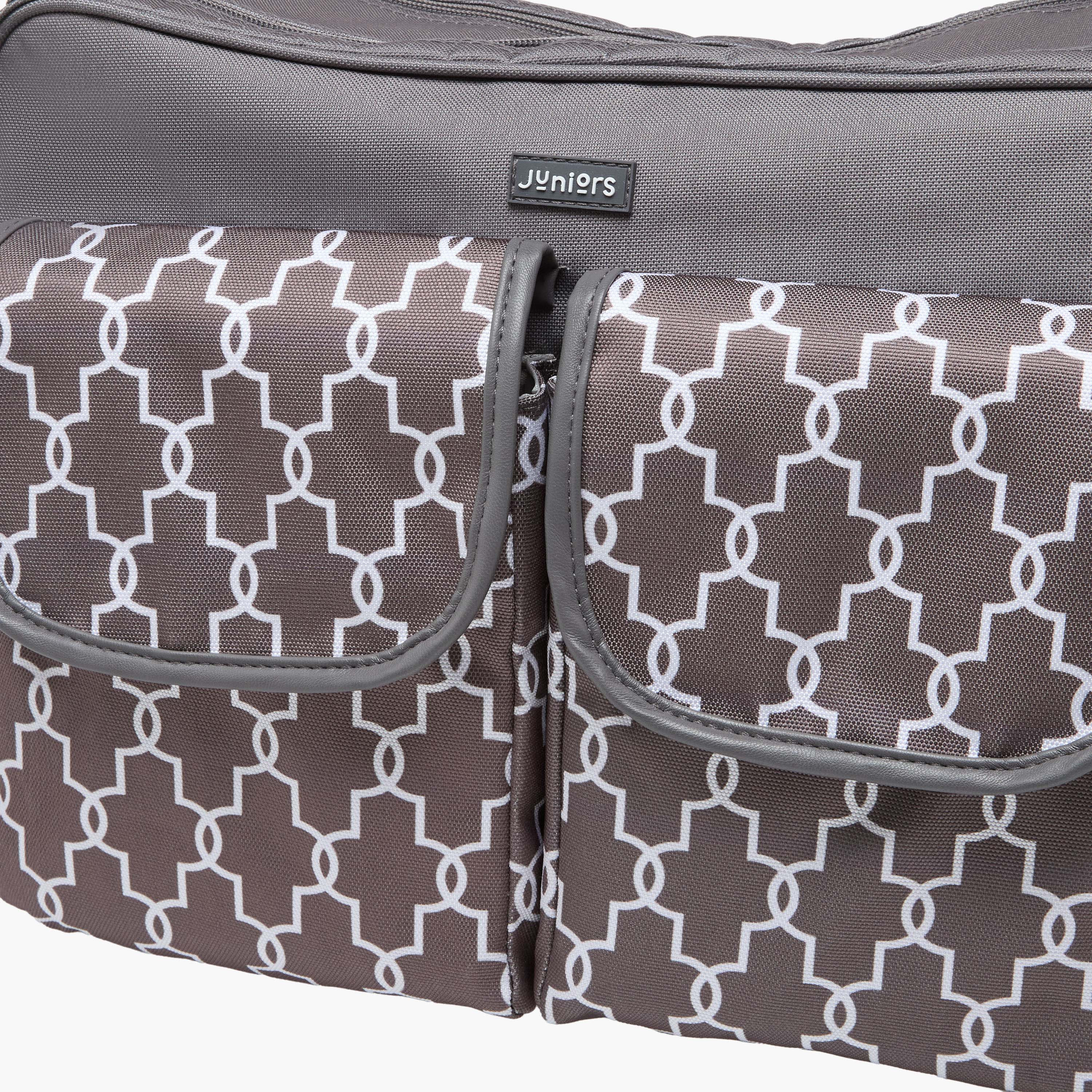 Juniors Printed Diaper Bag with Zip Closure-baby-diapering-diaperbags-image-8