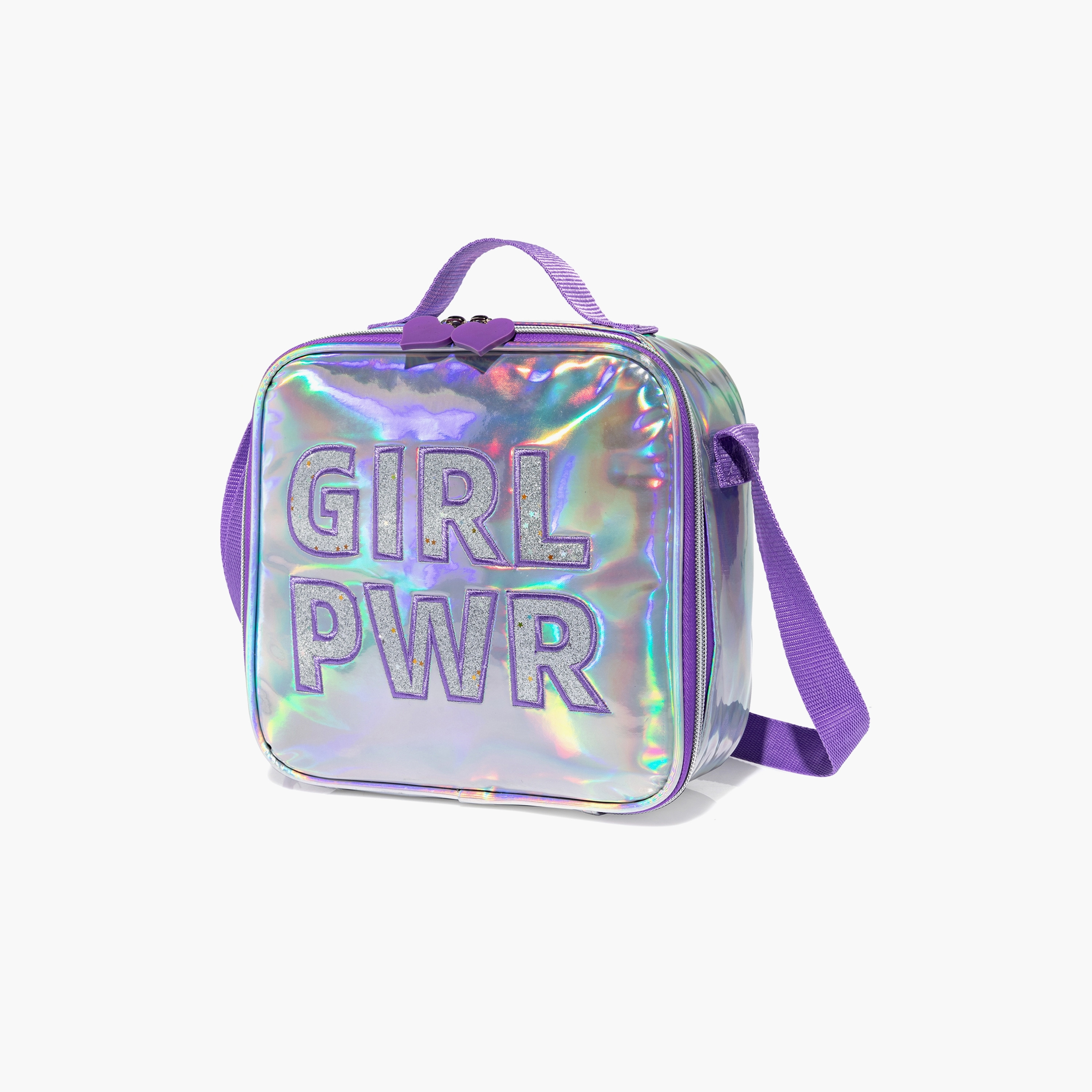 Eazy Kids Printed School Bag, Lunch Bag with Pencil Case Set, Girl Power, Purple-school-bagsandbackpacks-backpacks-image-3