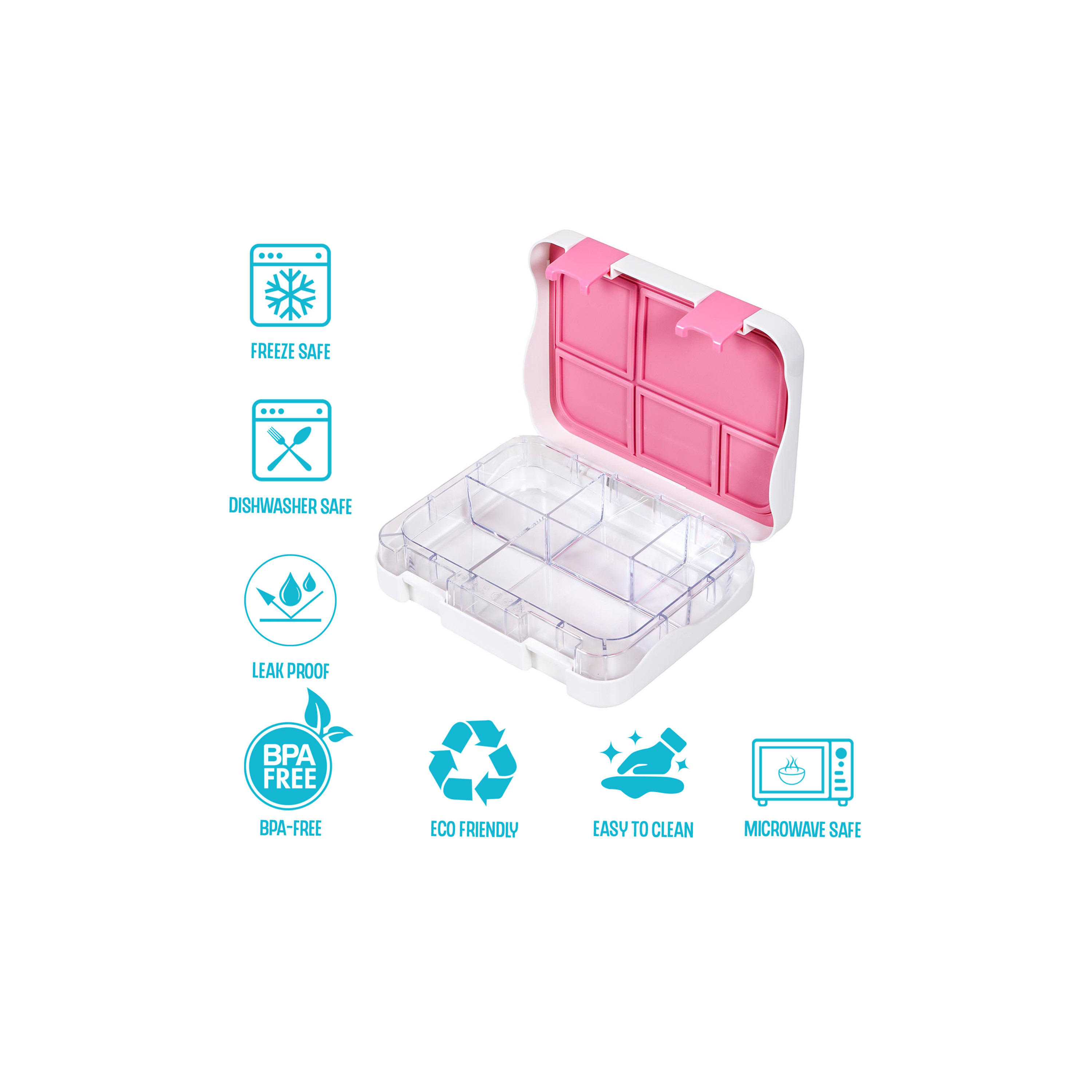 Eazy Kids 5 & 4 Convertible Bento Lunch Box with Sandwich Cutter Set - Its Girls Things - 1050 ml-school-lunchessentials-lunchboxes-image-8
